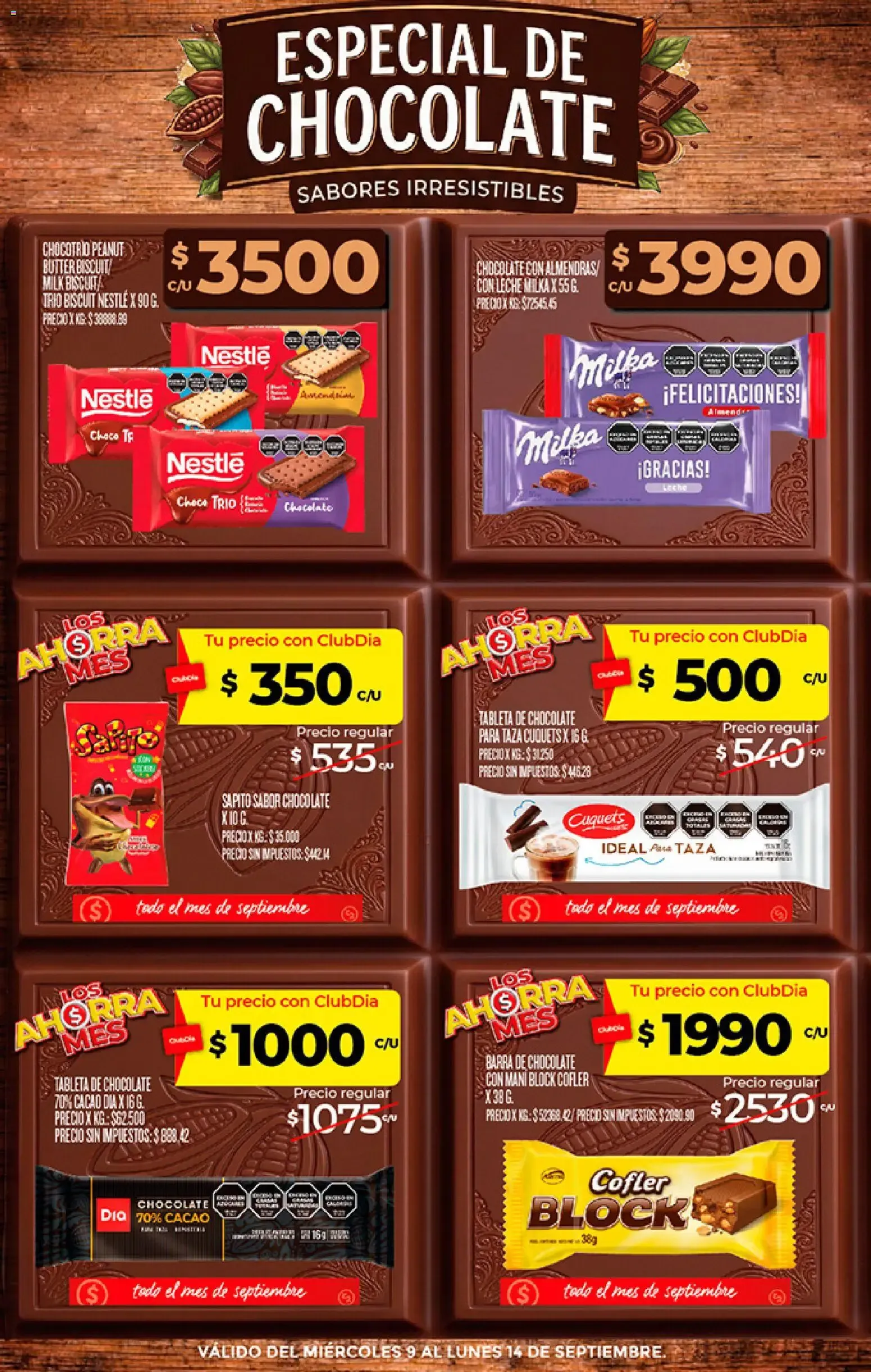 Ofertas de Especial de Chocolate 9 de septiembre al 14 de septiembre 2026 - Página 2 del catálogo