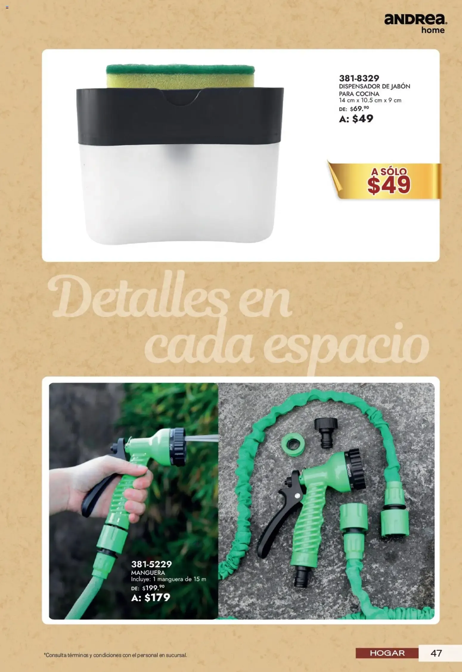 Catálogo de Andrea Home: Aniversario HOME 21 de junio al 22 de agosto 2026 - Pagina 47