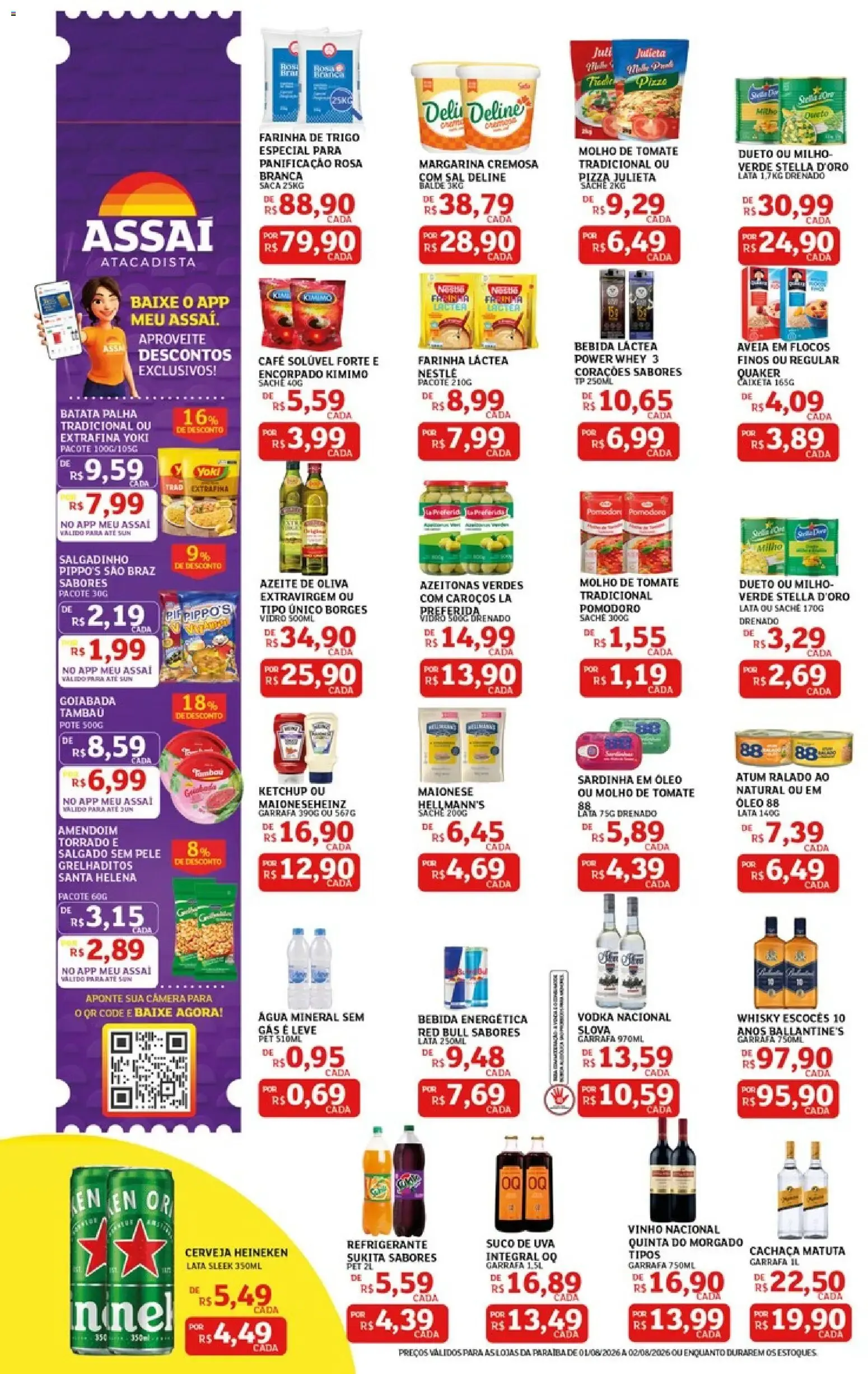 Encarte de Assaí Atacadista ofertas - PB de 01/08/2026 | Promoções Online 1 de agosto até 2 de agosto 2026 - Pagina 2
