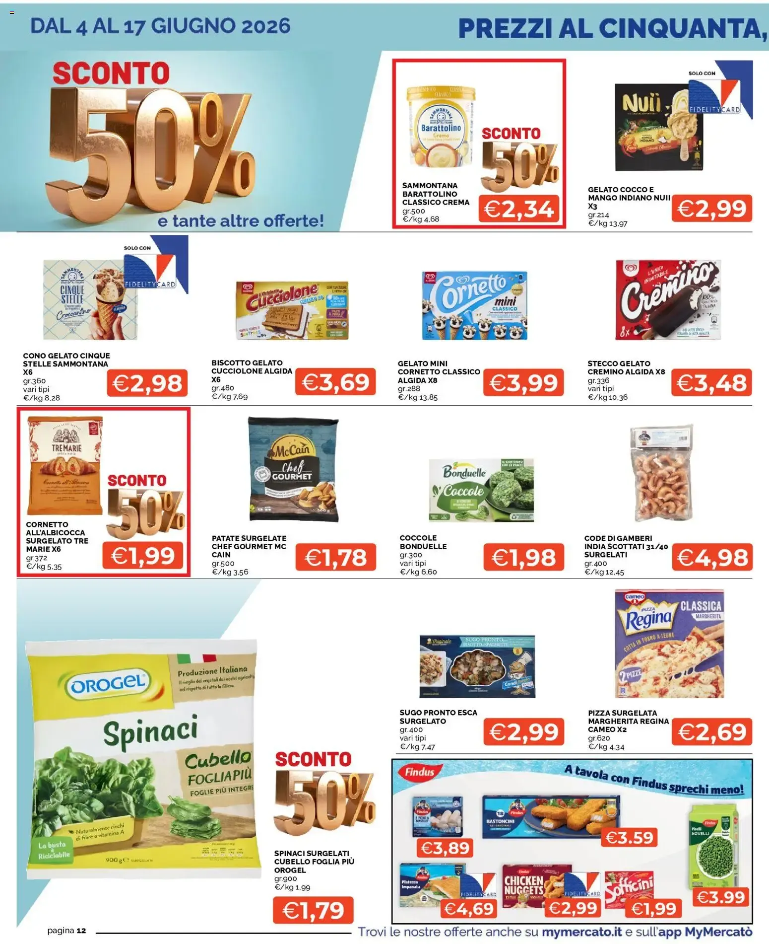 Mercatò: Grande Concorso Premia la Tua Spesa y Sconto 50% da 4 giugno a 17 giugno di 2026 - Pagina del volantino 12