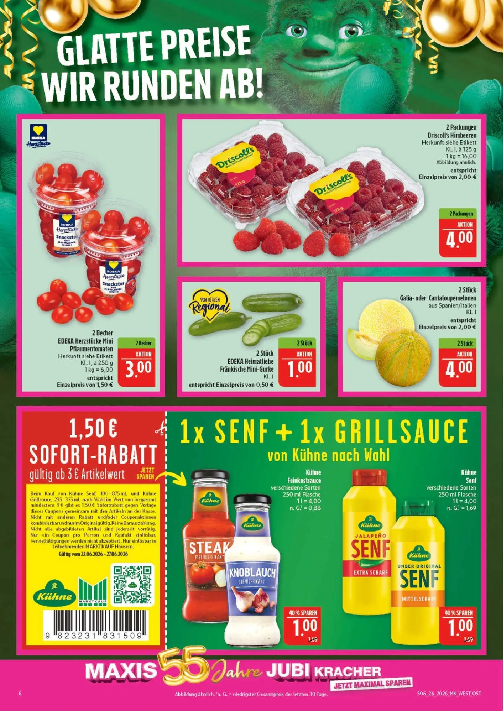 Marktkauf Prospekt – von Montag 22.06.2026 bis Samstag 27.06.2026 von 22. Juni bis 27. Juni 2026 - Prospekt seite 6