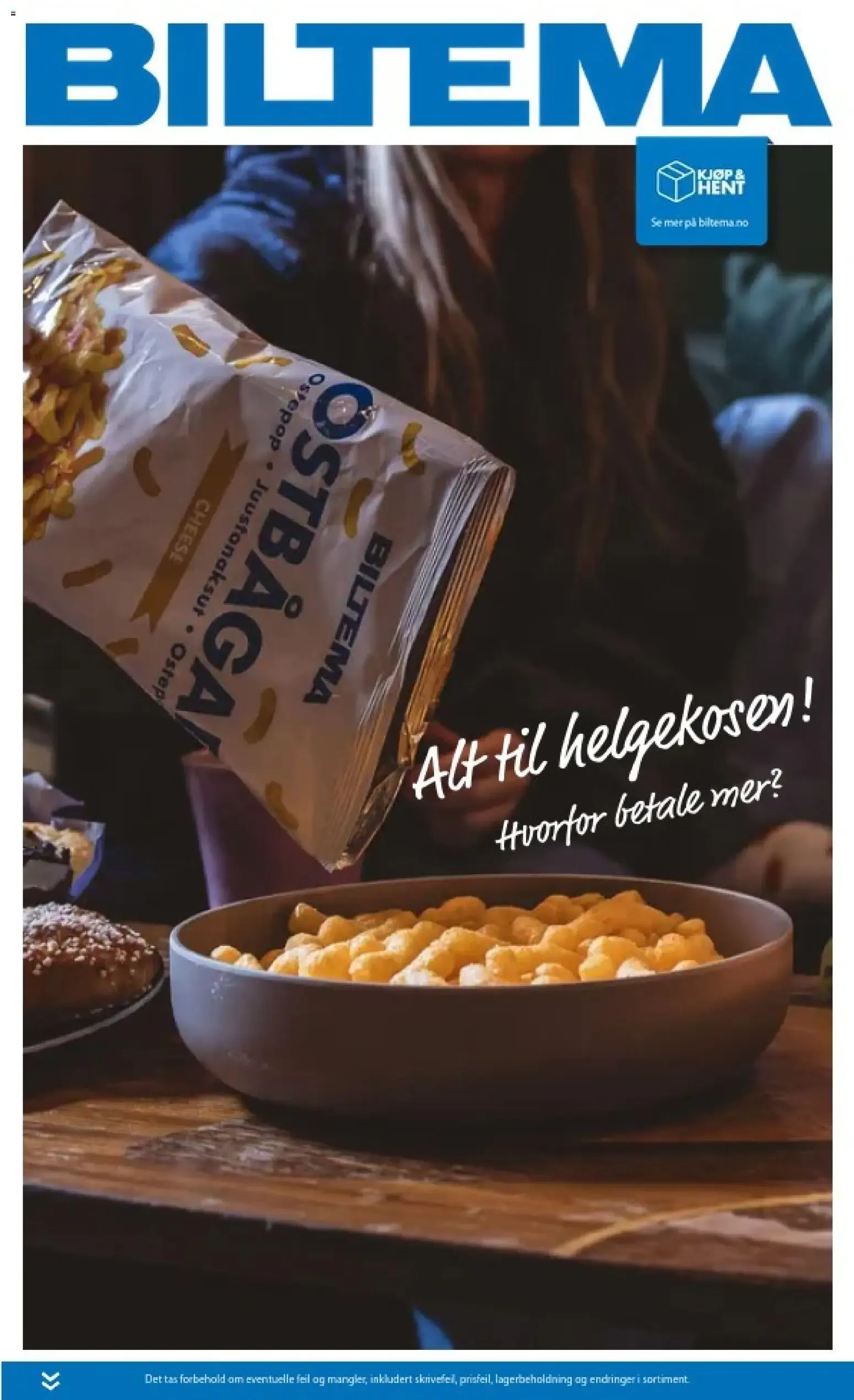 Biltema kundeavis Drikke, snacks og godteri - National (04/09/2026 - 31/12/2026) - Kundeavis og tilbud fra 4. september til 31. desember 2026 - kundeavisside 1