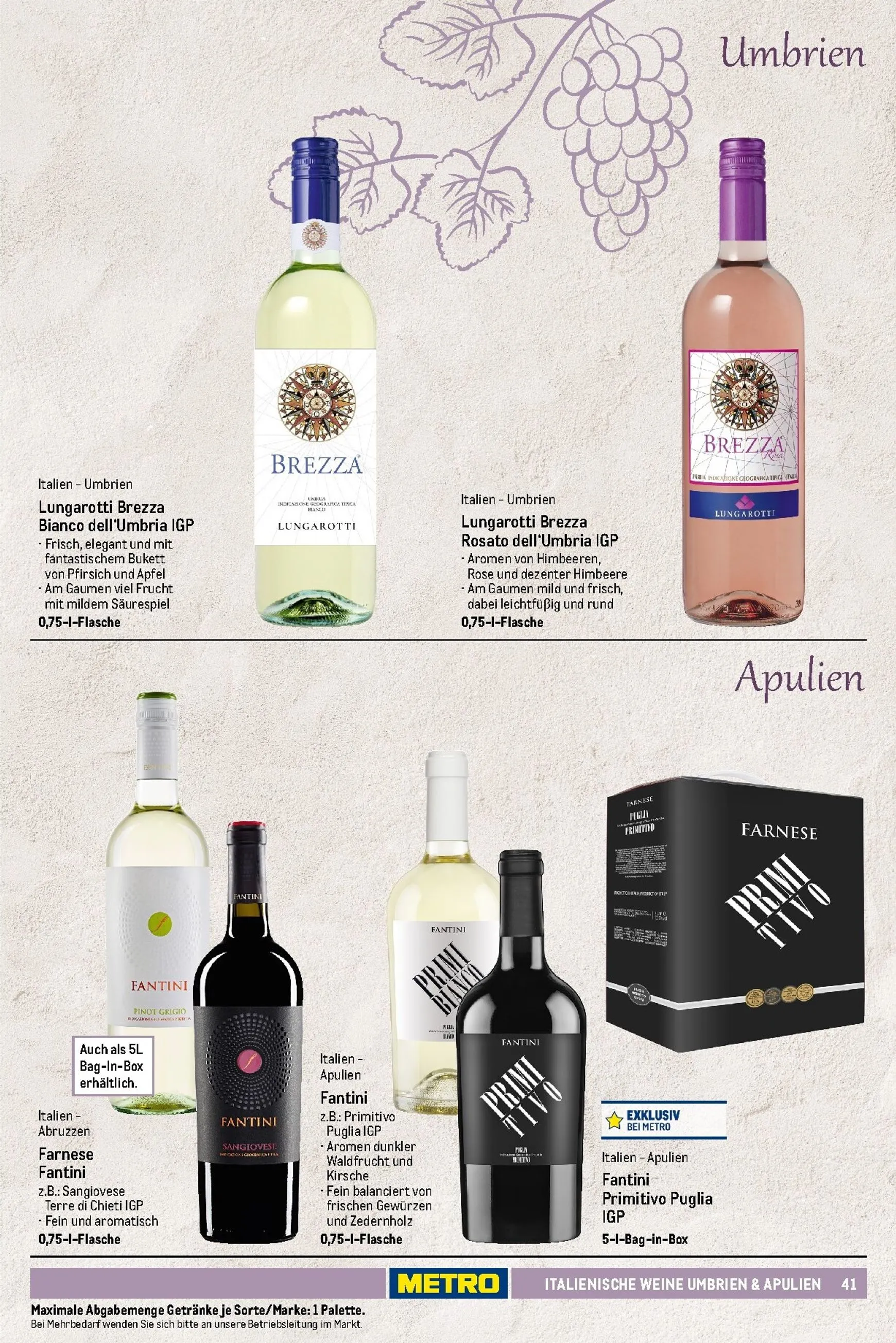 Sortimentskatalog Wein und Sekt für die perfekte Weinkarte von 1. November bis 30. September 2026 - Prospekt seite 42