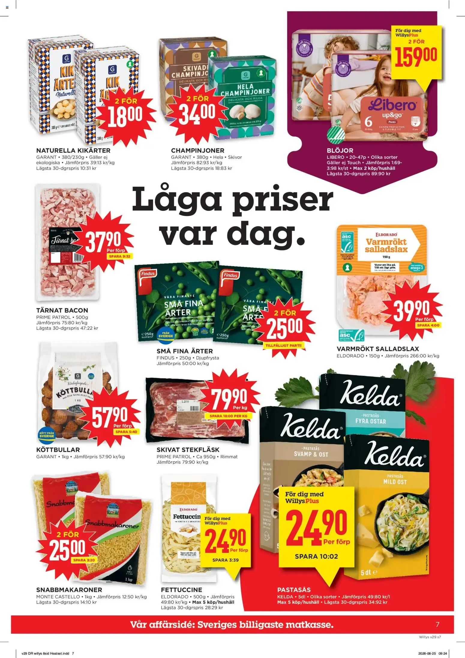 Willys: Veckans hyvlade priser från 13 juli till 19 juli 2026 - Reklamblad sidor 7
