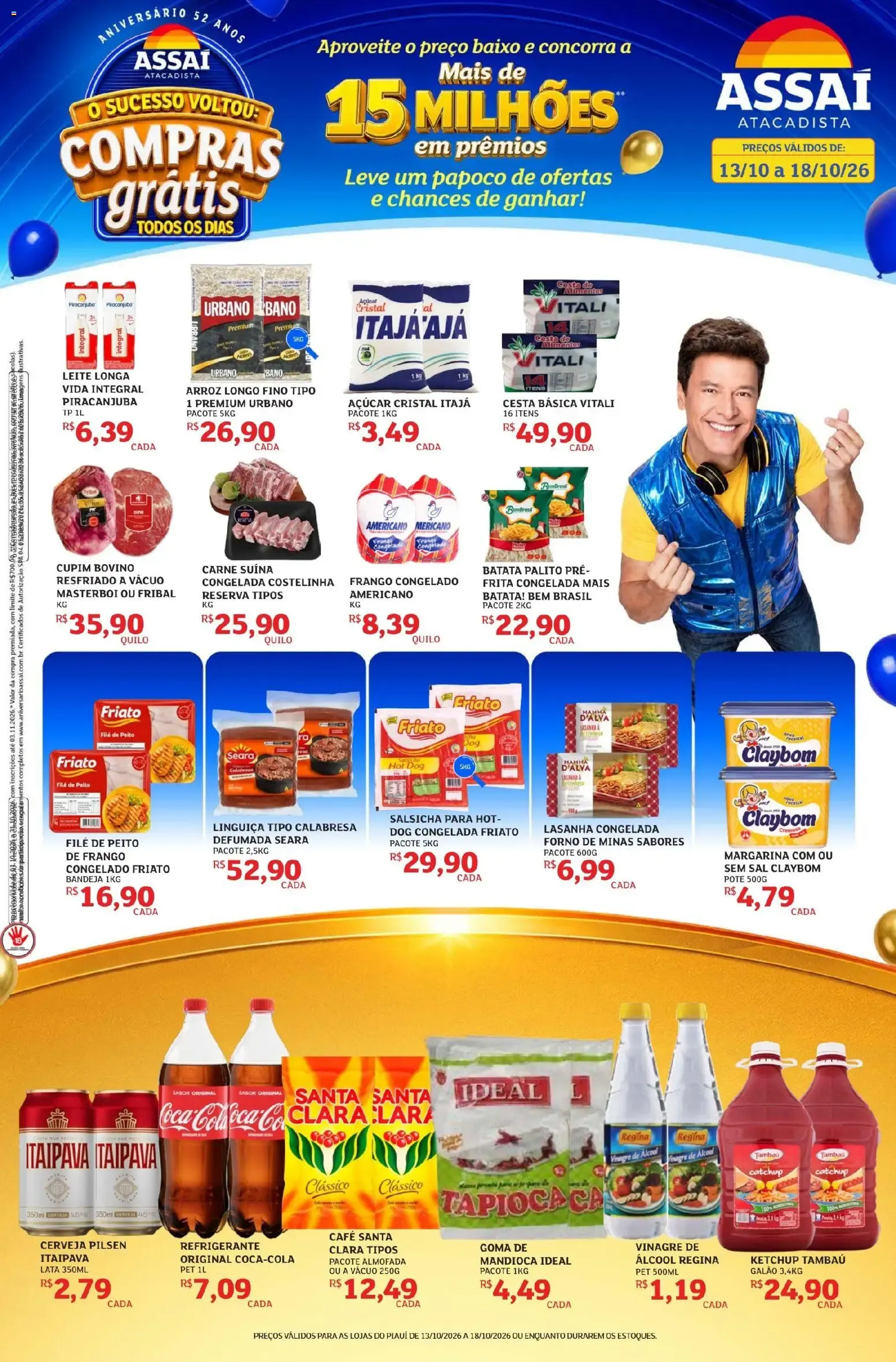 Encarte de Assaí Atacadista ofertas - PI de 13/10/2026 | Promoções Online 13 de outubro até 18 de outubro 2026 - Pagina 1