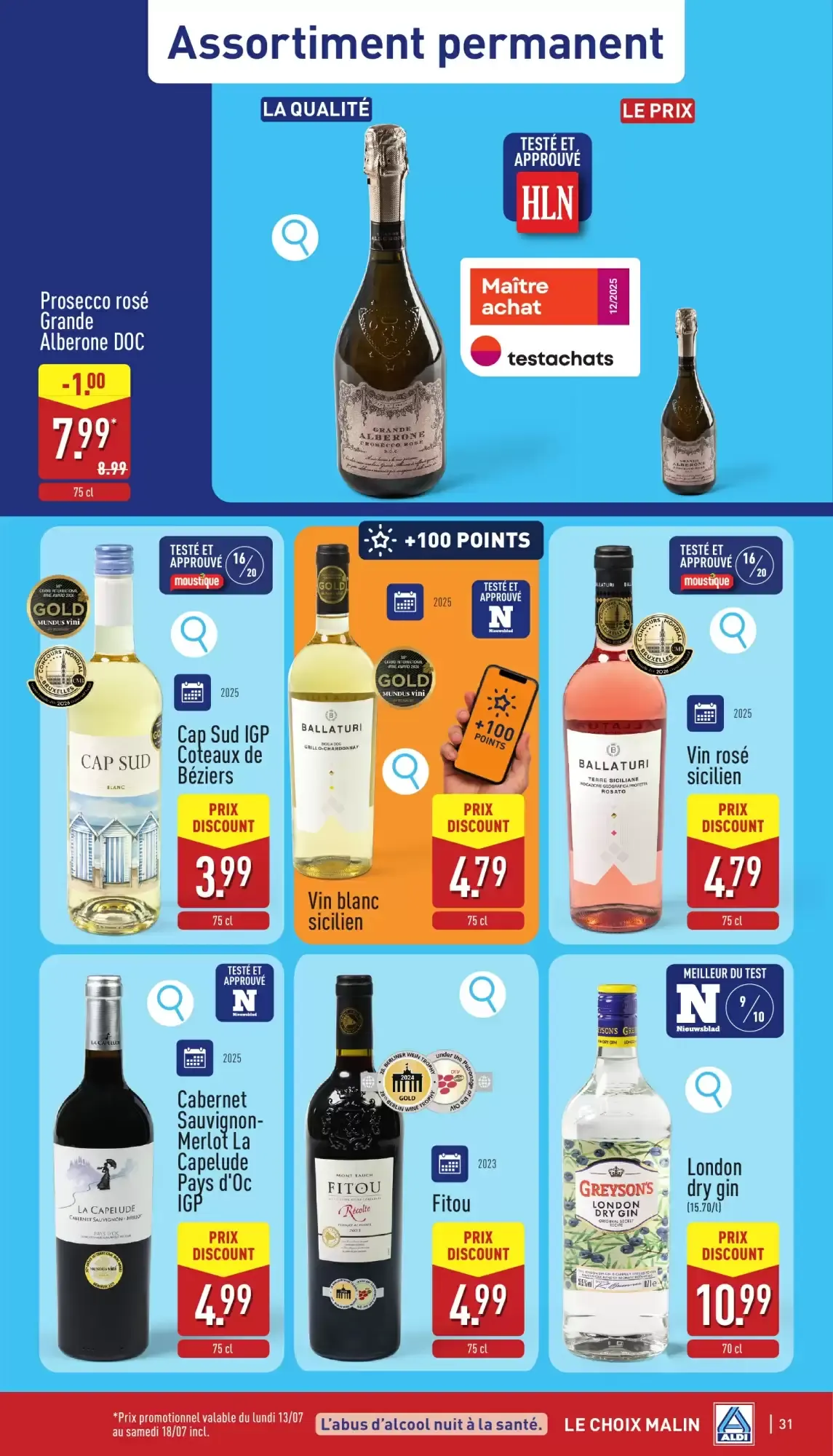 ALDI Dépliant du 13/07 au 18/07 van 13 juli tot 18 juli 2026 - folder pagina 31