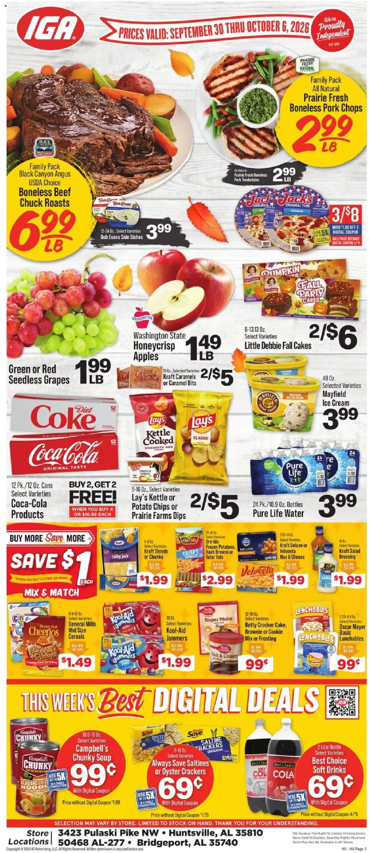 IGA Weekly Ad (09/30 - 10/06 2026) - Flyer