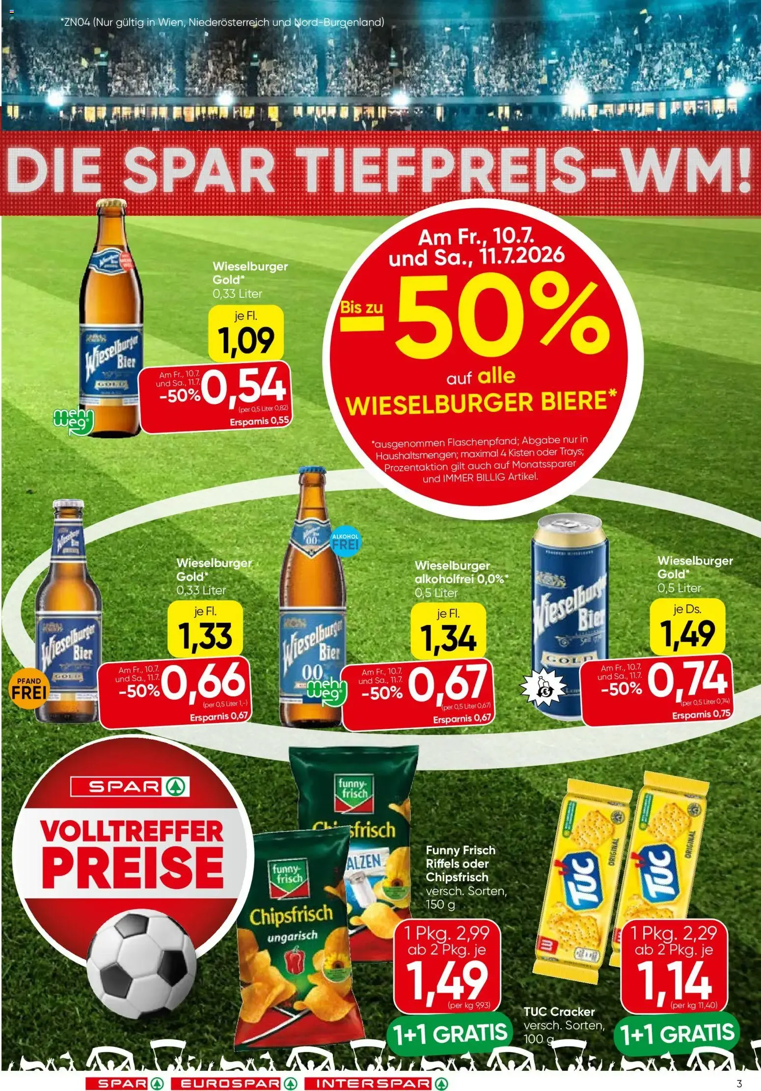 Spar Flugblatt - Niederösterreich (09.07.2026) - Angebote und Prospekt von 9. Juli bis 15. Juli 2026 - Flugblätt seite 3