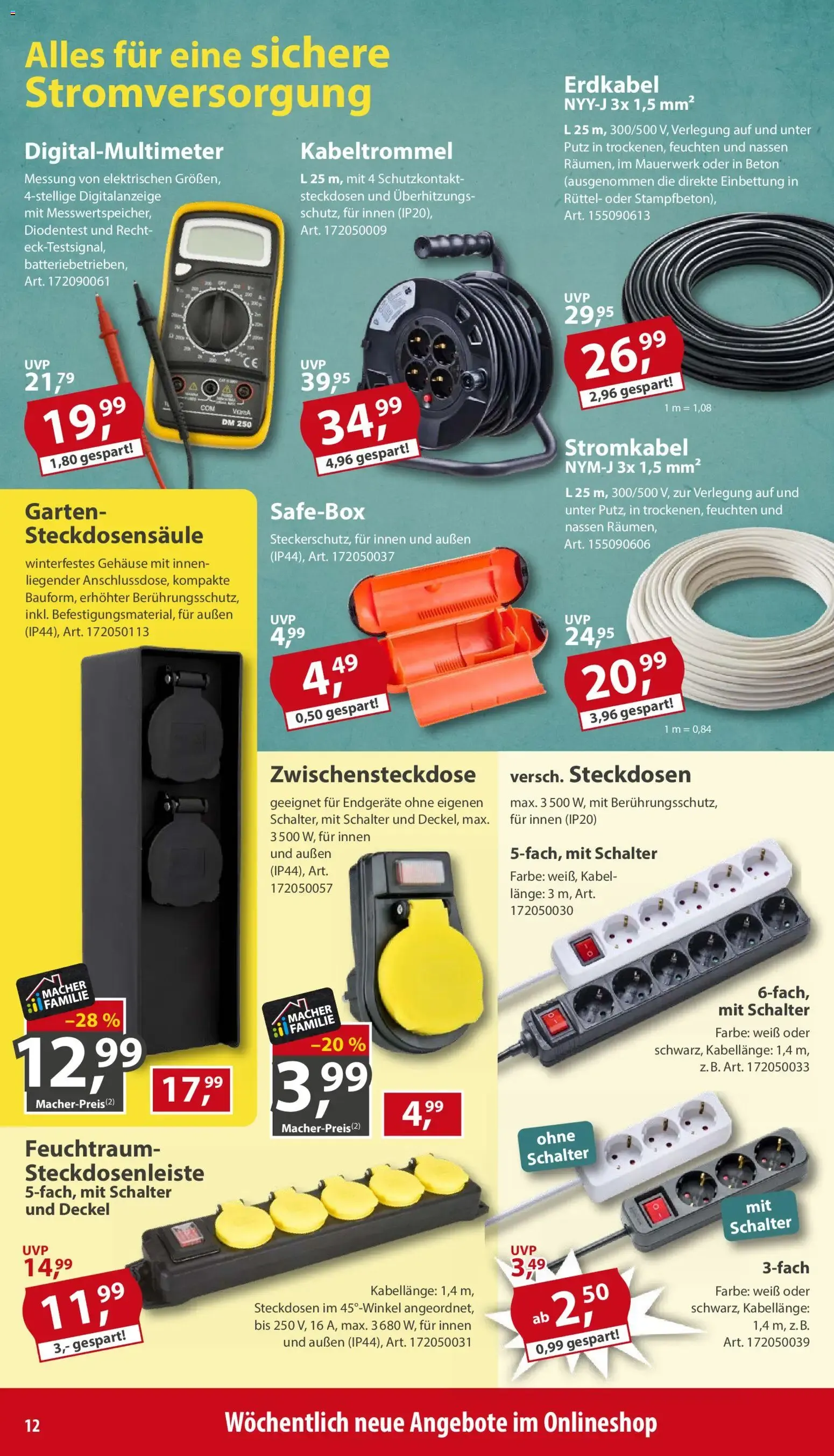 Sonderpreis Baumarkt Prospekt (ab 15.08.2026) zum Blättern von 15. August bis 21. August 2026 - Prospekt seite 12