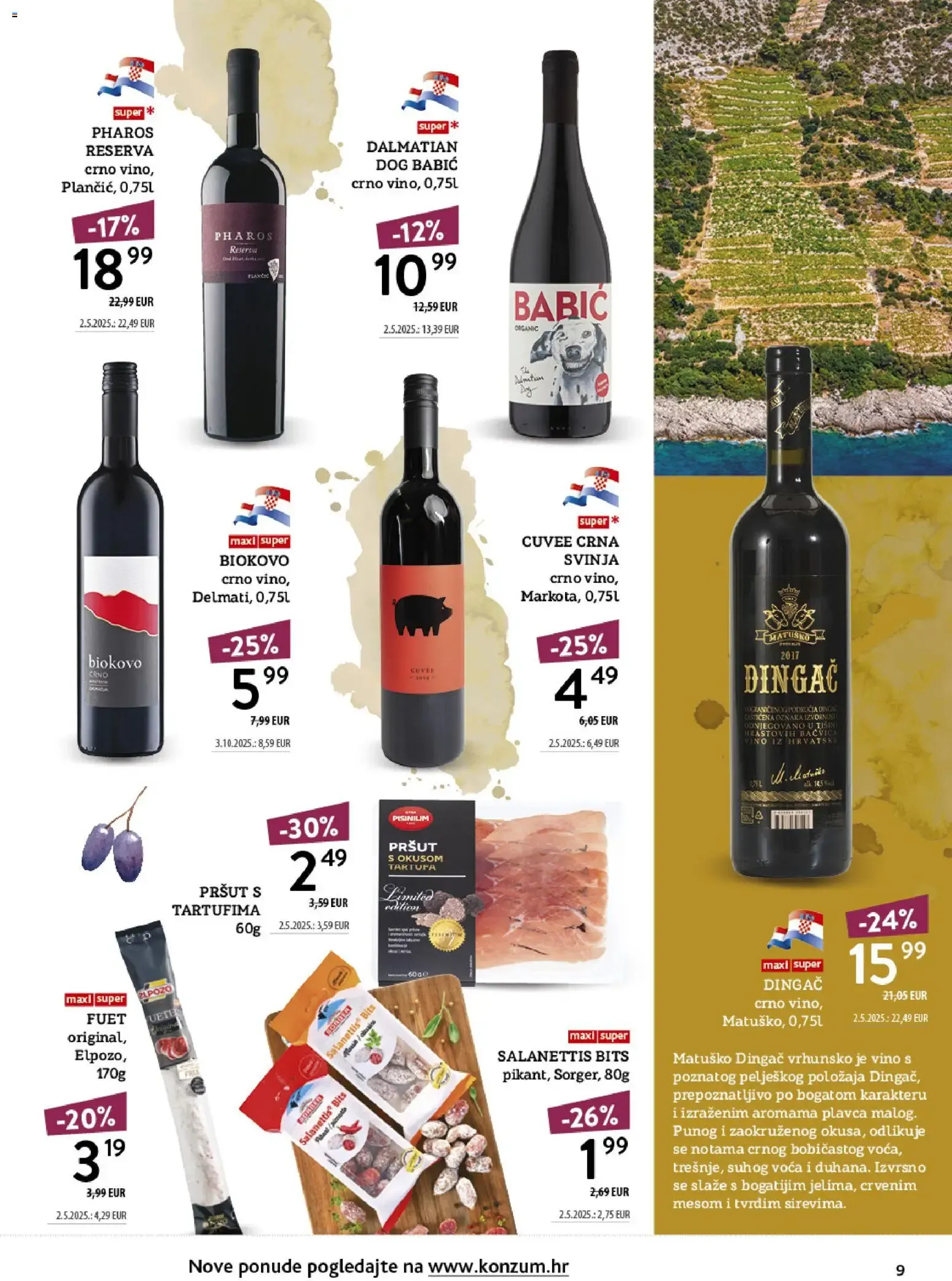 Katalog Konzum Katalog Vino od 12. listopada do 25. listopada 2026. - Pregled Stranica 9