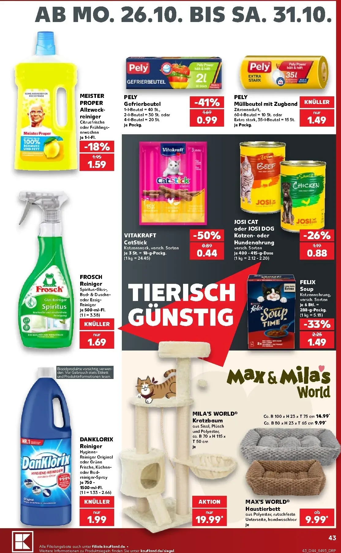 DEUTSCHLANDS BESTE PREISE von 26. Oktober bis 31. Oktober 2026 - Prospekt seite 44