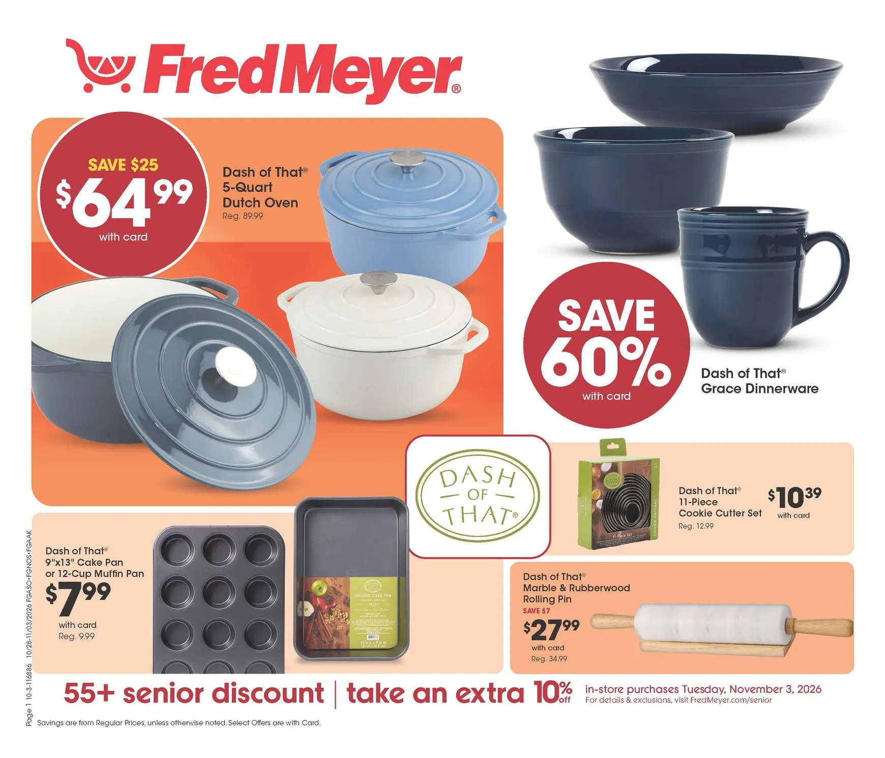 Current Fred Meyer - Home & Apparel leaflet valid from Wednesday 10/28/2026 to Tuesday 11/03/2026