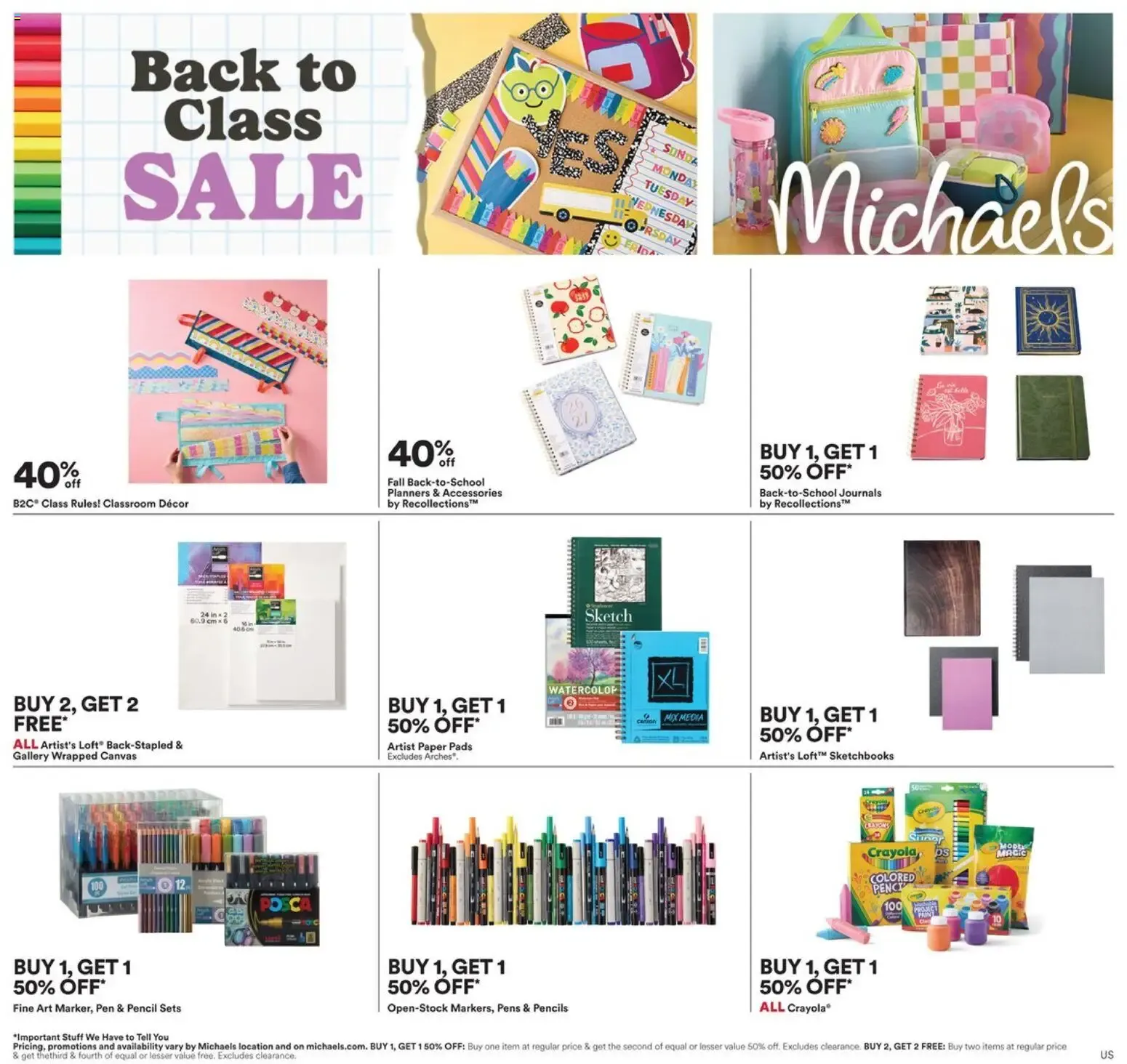 Weekly ad Michaels Weekly Ad from 07/26/2026 - Flyer from July 26 to August 1 2026 - Page 1