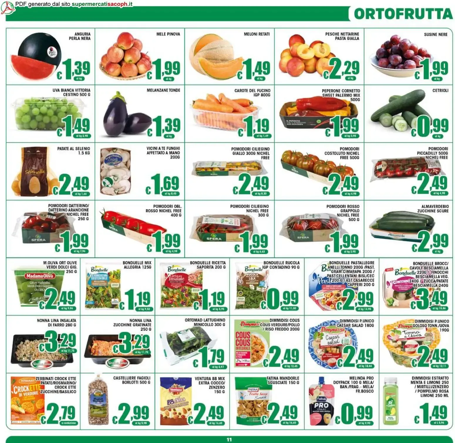 Sacoph volantino dal 10/07/2026 - online Offerte da 10 luglio a 21 luglio di 2026 - Pagina del volantino 11