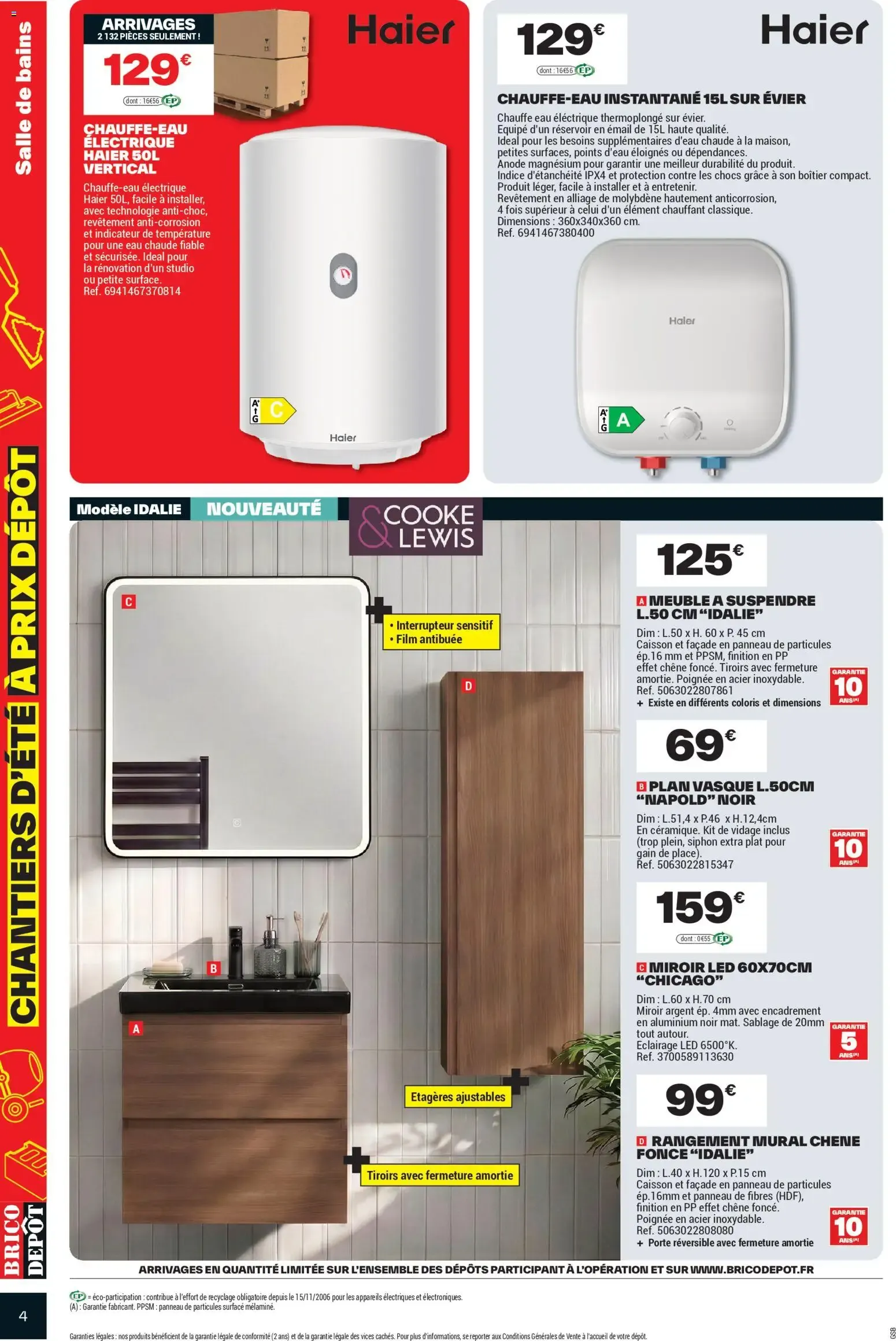 Brico Dépôt catalogue à partir du 17/07/2026 - promo en ligne du 17 juillet au 30 juillet 2026 - Catalogue page 4