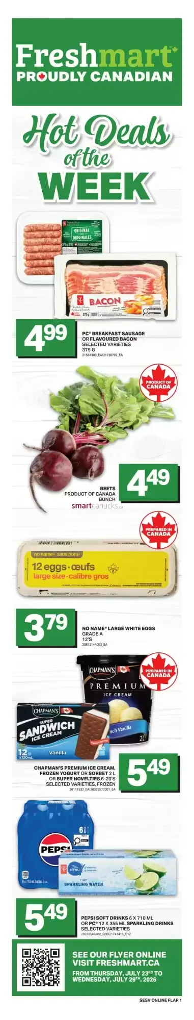Freshmart Hot Deals of the WEEK from July 23 to July 29 2026 - flyer page 1