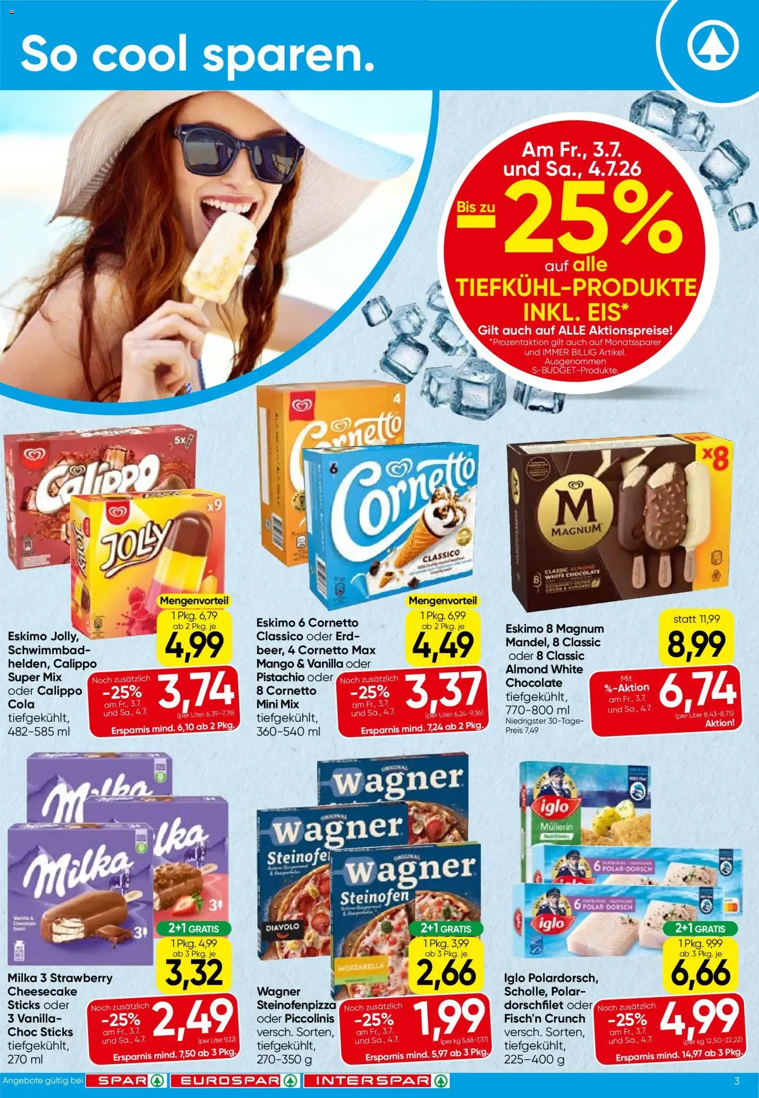 Spar Flugblatt - Wien (01.07.2026) - Angebote und Prospekt von 1. Juli bis 15. Juli 2026 - Flugblätt seite 3