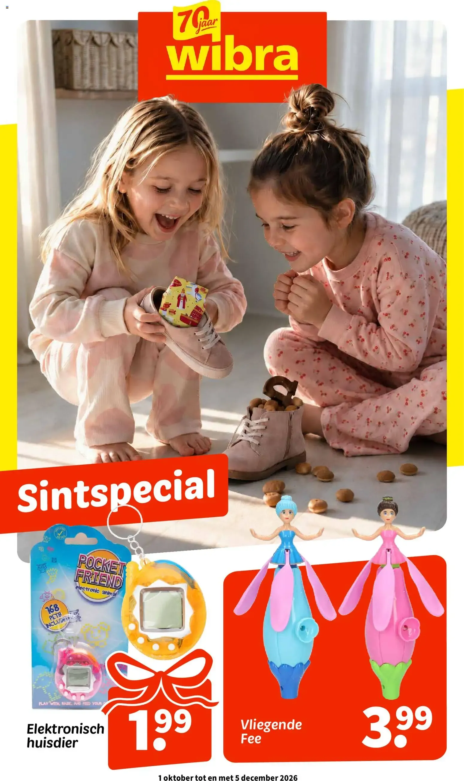 Wibra Sintspecial van 1 oktober tot 5 december 2026 - Folder pagina 1