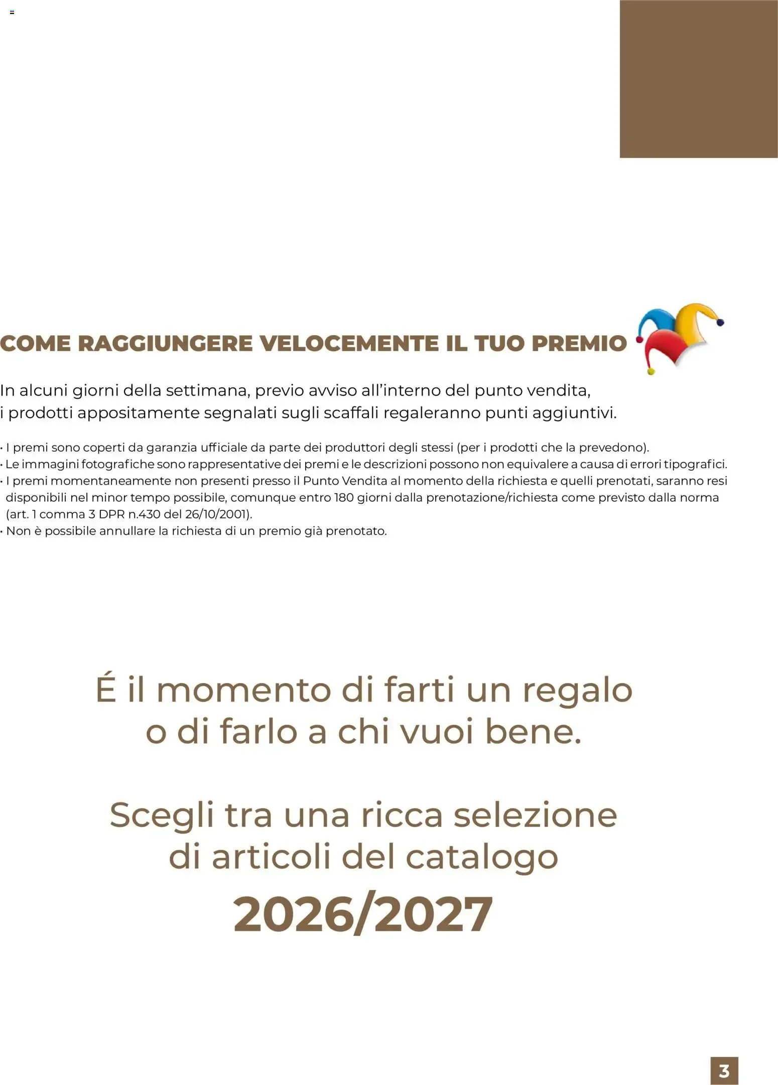 Catalogo Premi 2026 da 6 ottobre a 28 febbraio di 2027 - Pagina del volantino 3