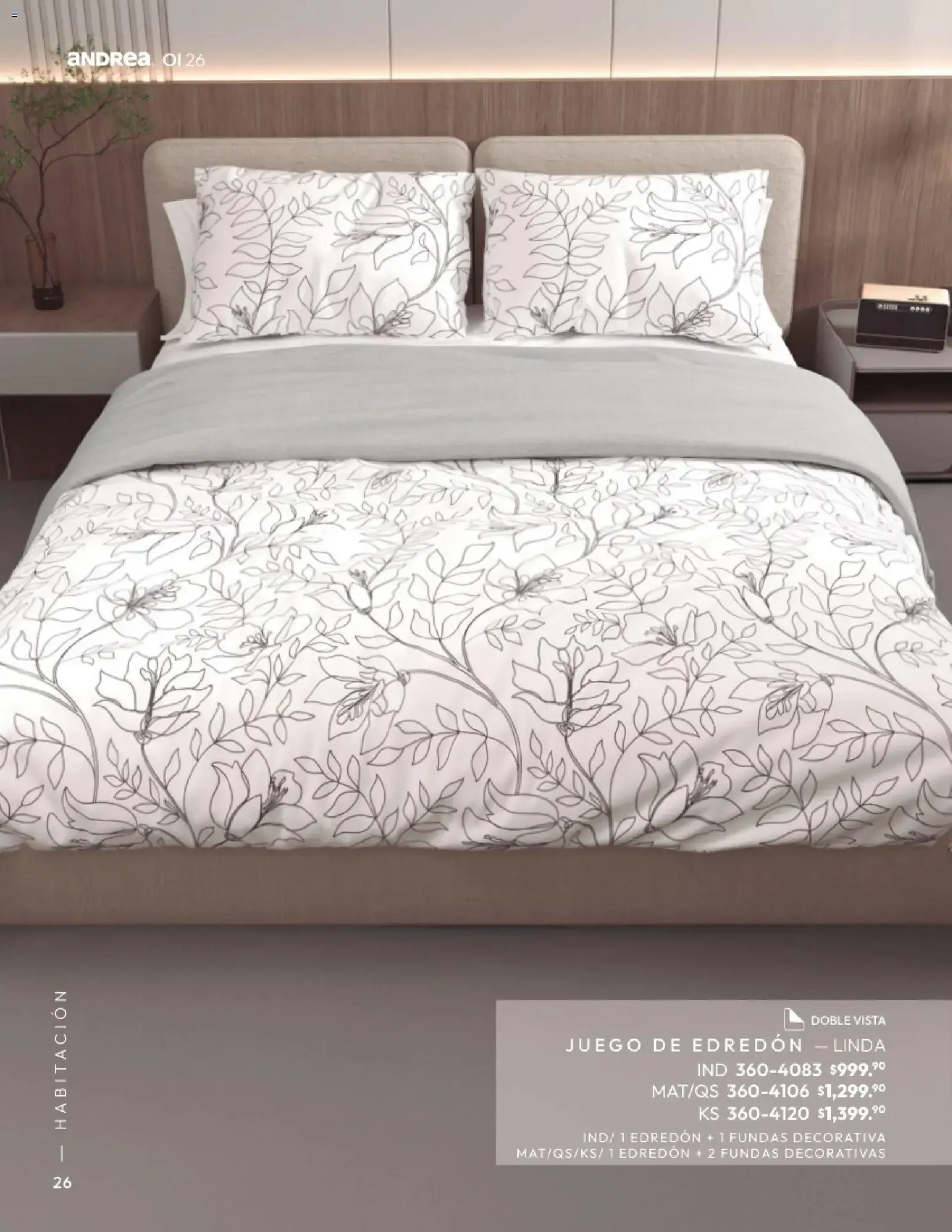 Catálogo de Andrea Home: Otoño - Invierno 2026 1 de septiembre al 31 de diciembre 2026 - Pagina 26