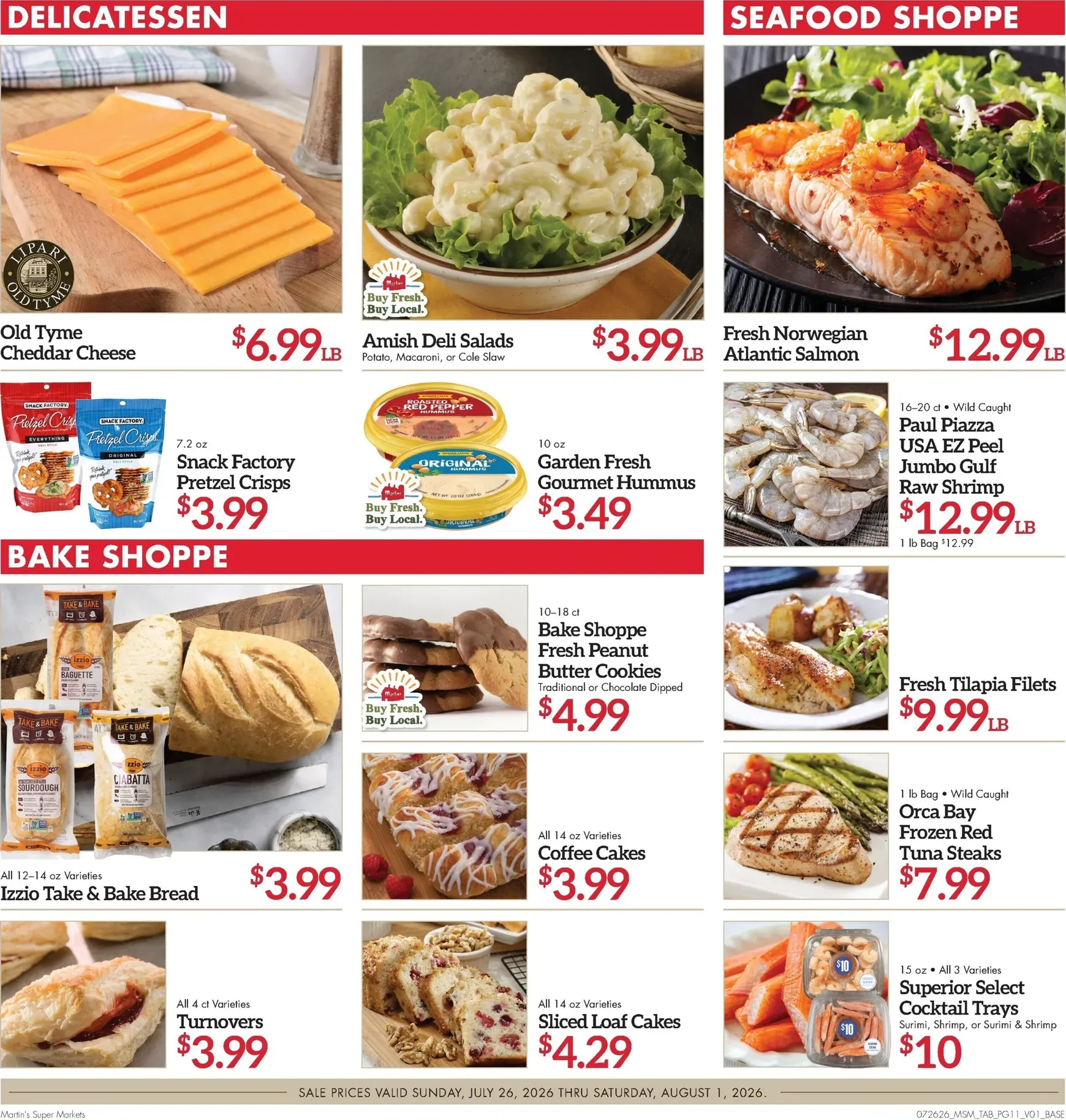 Weekly ad Current Martin's Super Markets leaflet valid from Sunday 07/26/2026 to Saturday 08/01/2026 from July 26 to August 1 2026 - Page 11