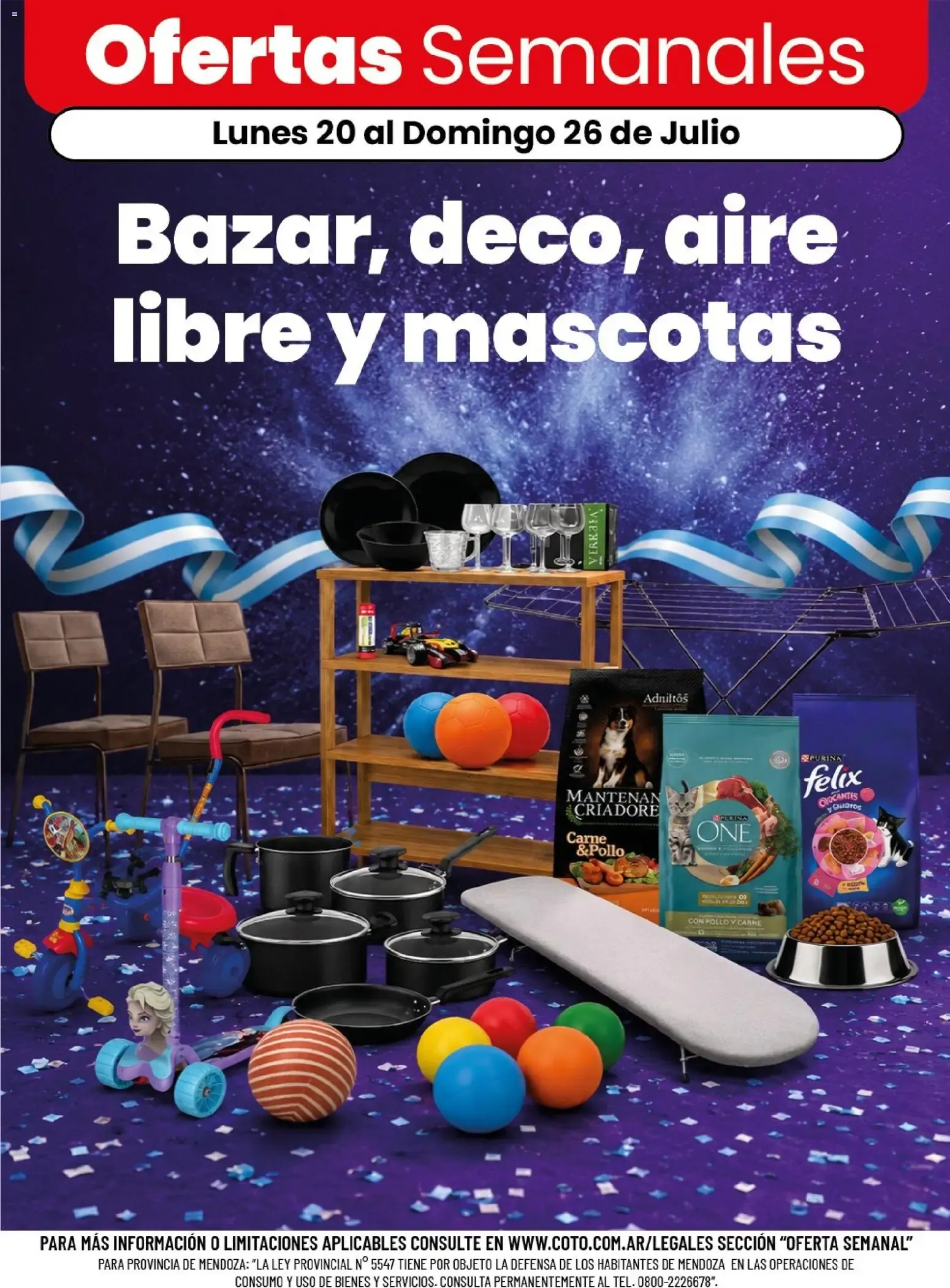 Ofertas de Coto - Bazar, deco, aire libre y mascotas || del 20/07/2026 - 26/07/2026 || Descuentos 20 de julio al 26 de julio 2026 - Página 1 del catálogo