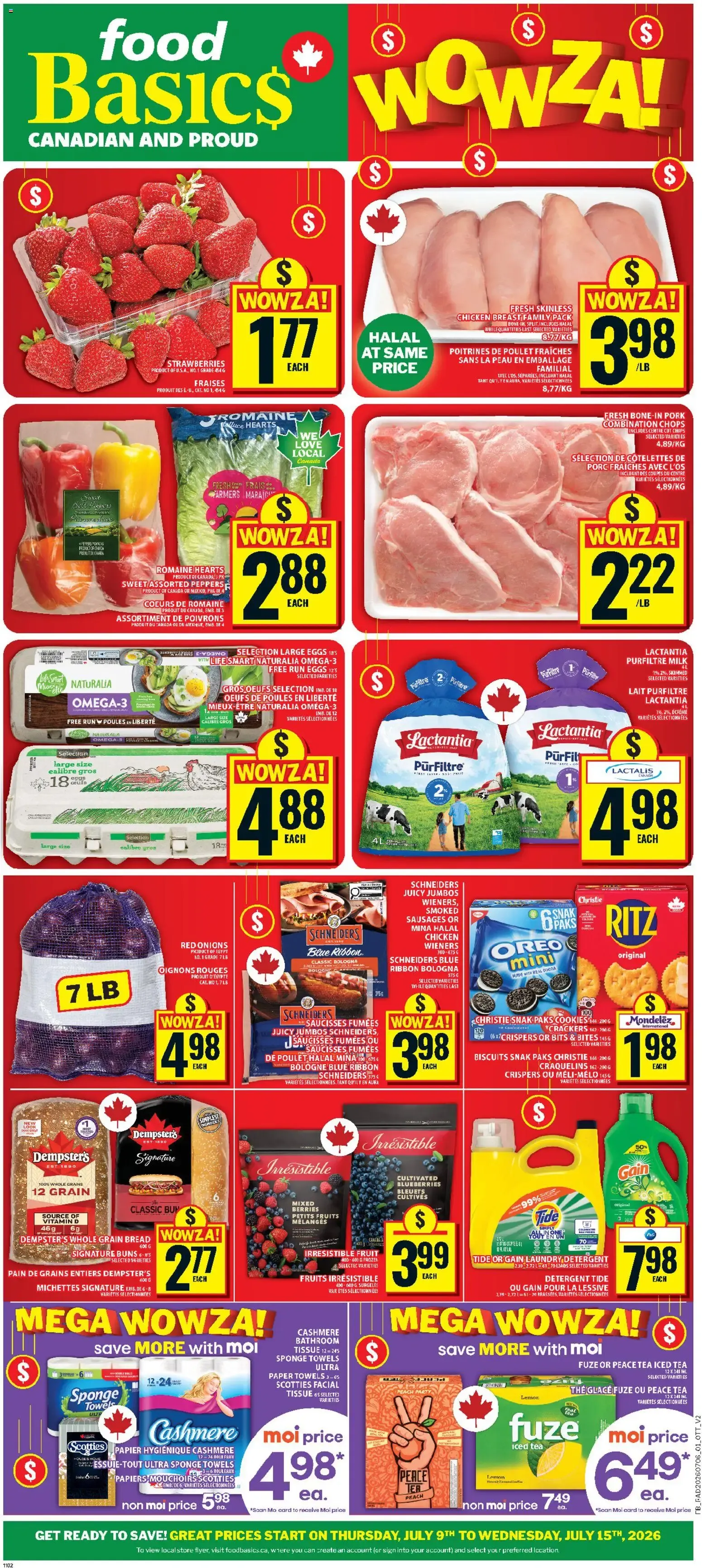 Food Basics weekly flyer - Kanata from Jul 9, 2026 > weekly specials & deals from July 9 to July 15 2026 - flyer page 1