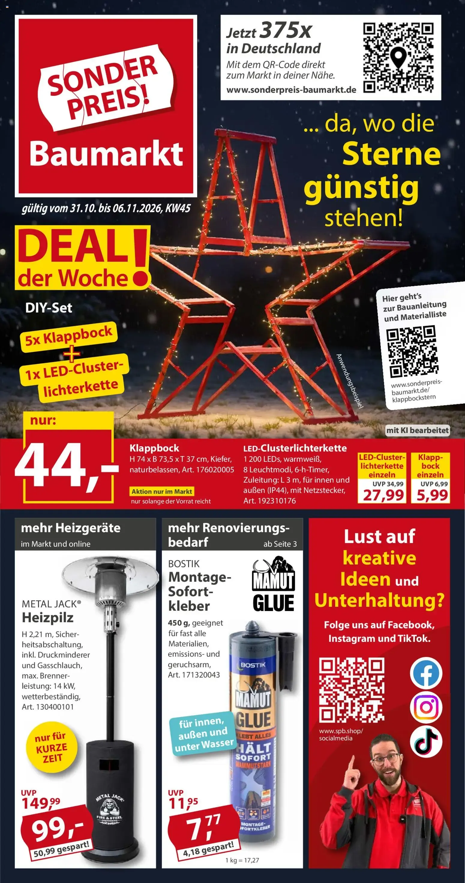Sonderpreis Baumarkt Prospekt (ab 31.10.2026) zum Blättern