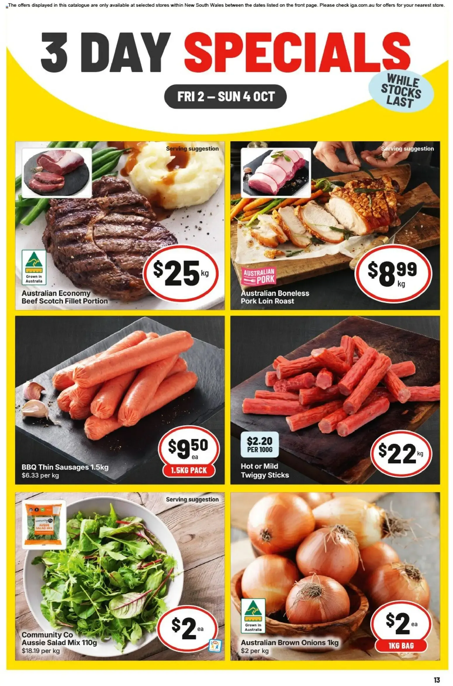 3 DAY SPECIALS - Catalogue valid from 2 October to 4 October 2026 - page 1