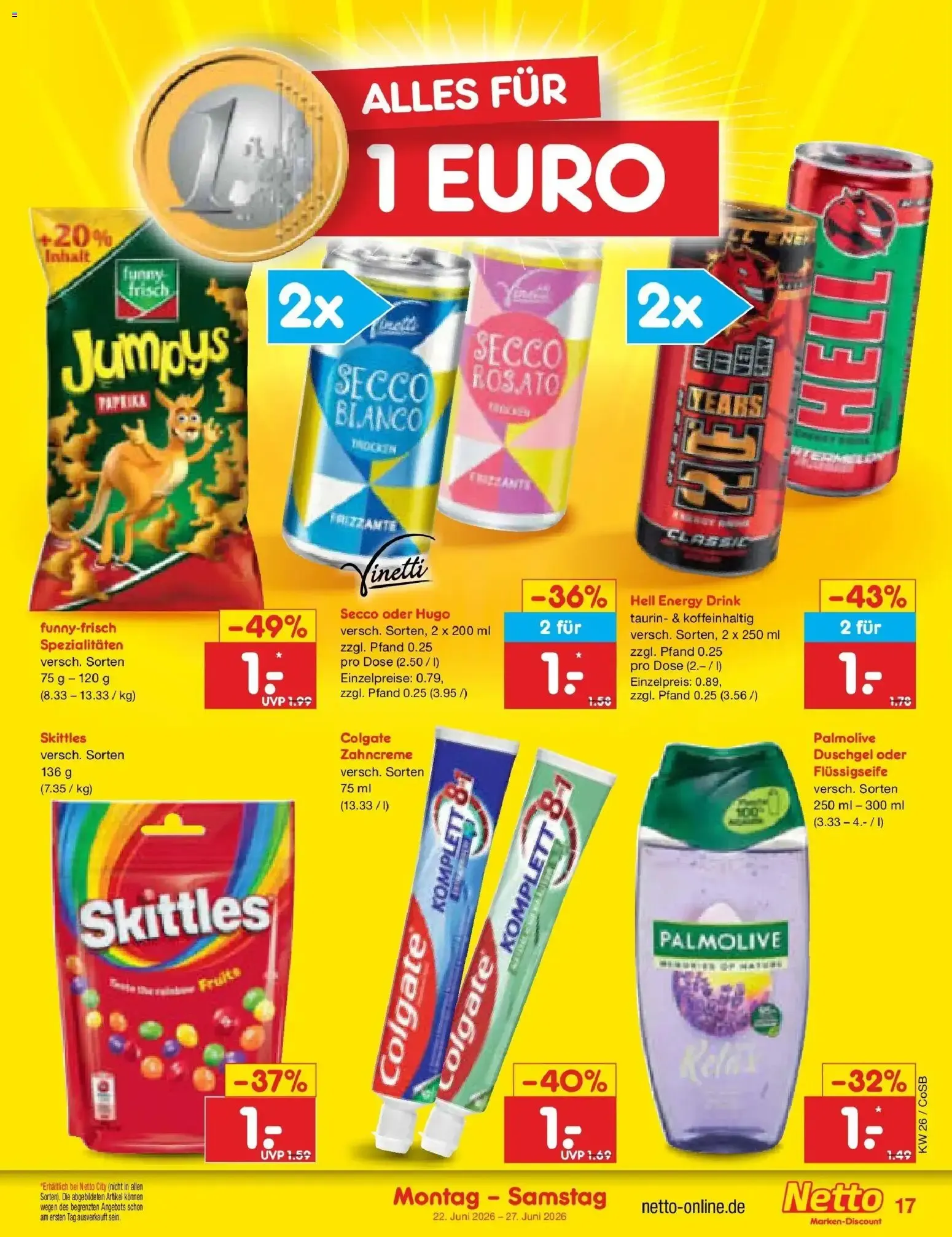 Netto Marken-Discount Prospekt Bitterfeld-Wolfen (ab 22.06.2026) » Angebote von 22. Juni bis 27. Juni 2026 - Prospekt seite 21