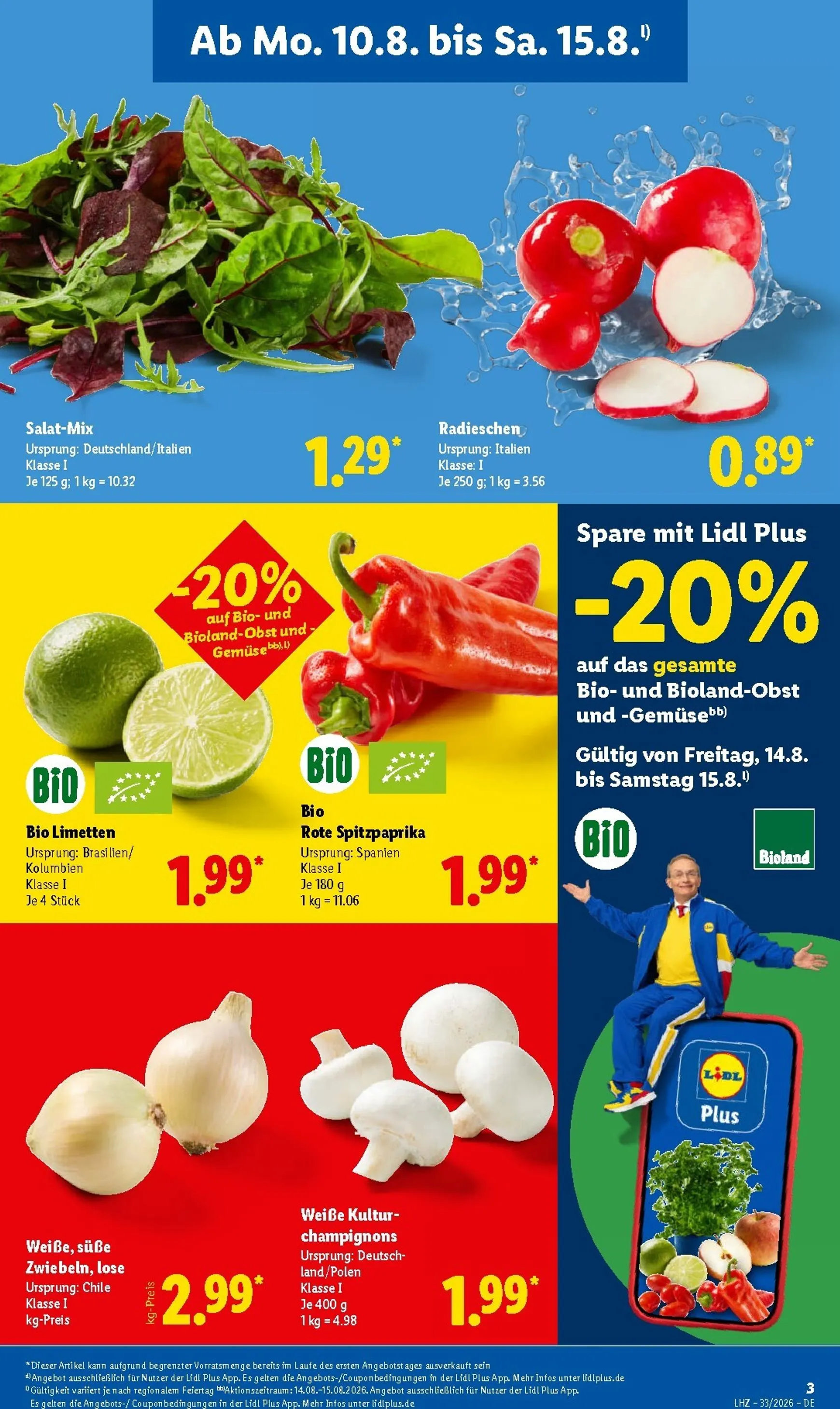 Lidl: Sparen beim Preisführer, Spanische Woche & Sale von 10. August bis 15. August 2026 - Prospekt seite 3