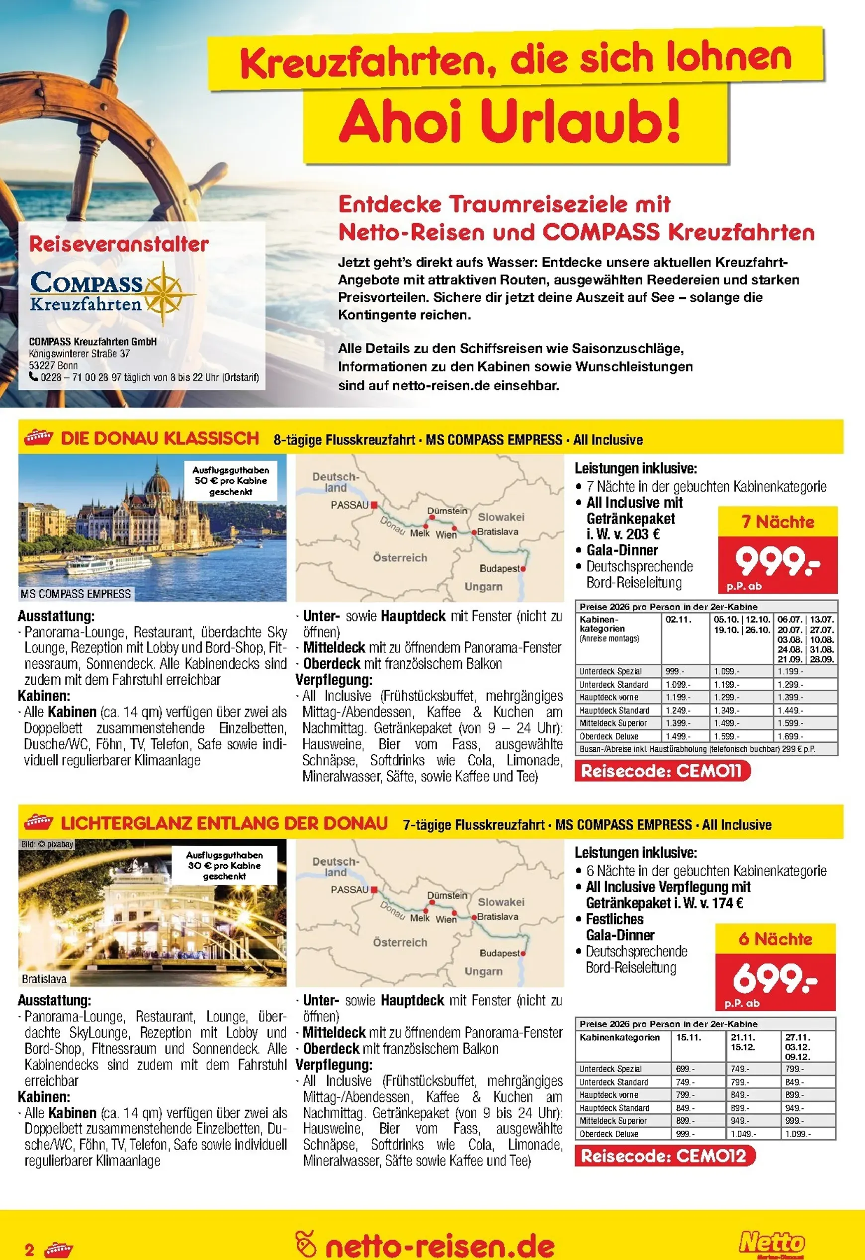 Netto Marken Discount - Reise-Sonderangebote Prospekt – von Donnerstag 11.06.2026 bis Dienstag 30.06.2026 von 11. Juni bis 30. Juni 2026 - Prospekt seite 2