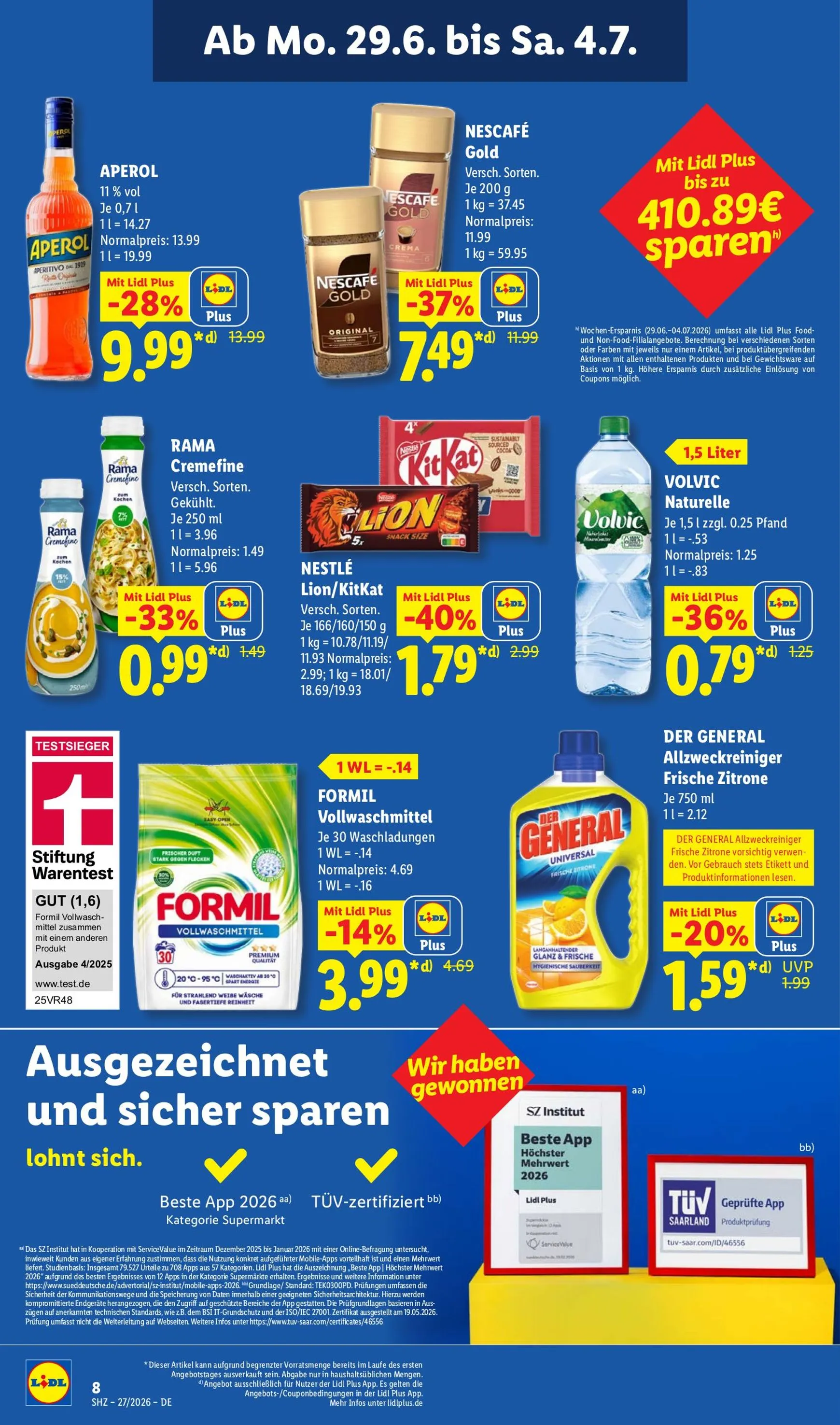 Lidl Prospekt – von Montag 29.06.2026 bis Samstag 04.07.2026 von 29. Juni bis 4. Juli 2026 - Prospekt seite 11
