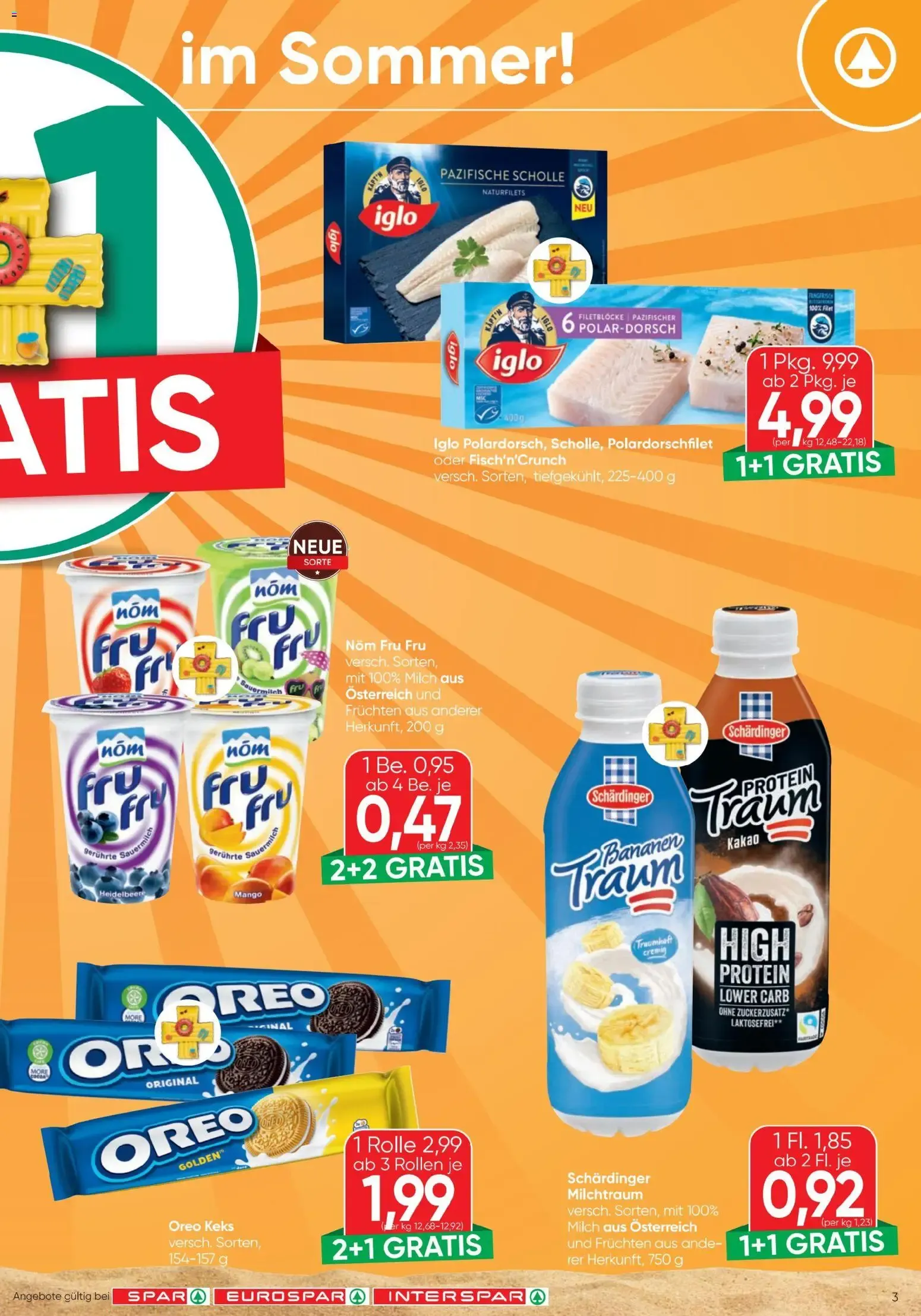 Spar - Flugblatt (06.08.2026) - Angebote und Prospekt von 6. August bis 12. August 2026 - Flugblätt seite  3
