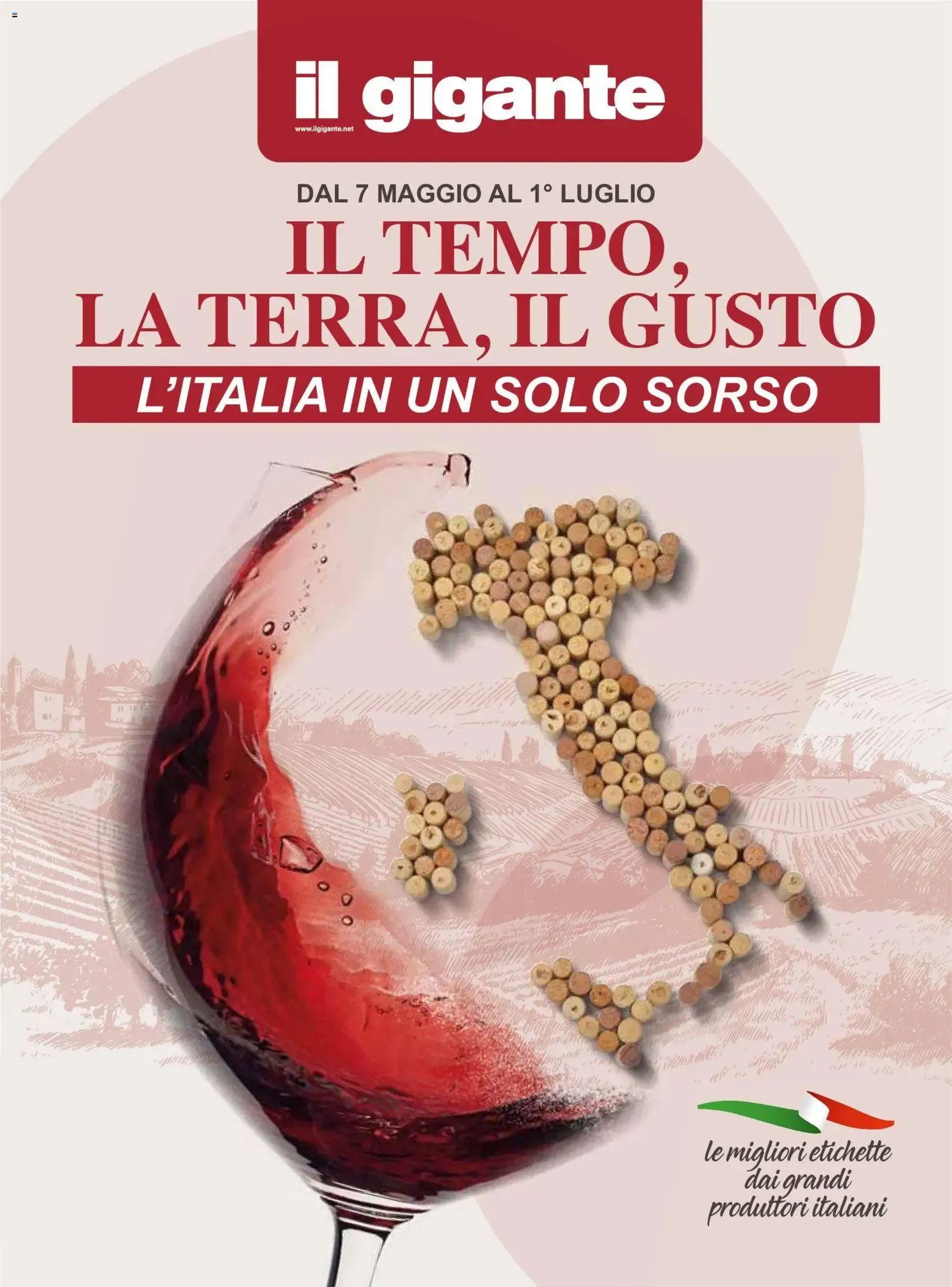 Il Tempo, La Terra, Il Gusto - L'Italia in un solo sorso da 7 maggio a 1 luglio di 2026 - Pagina del volantino 1