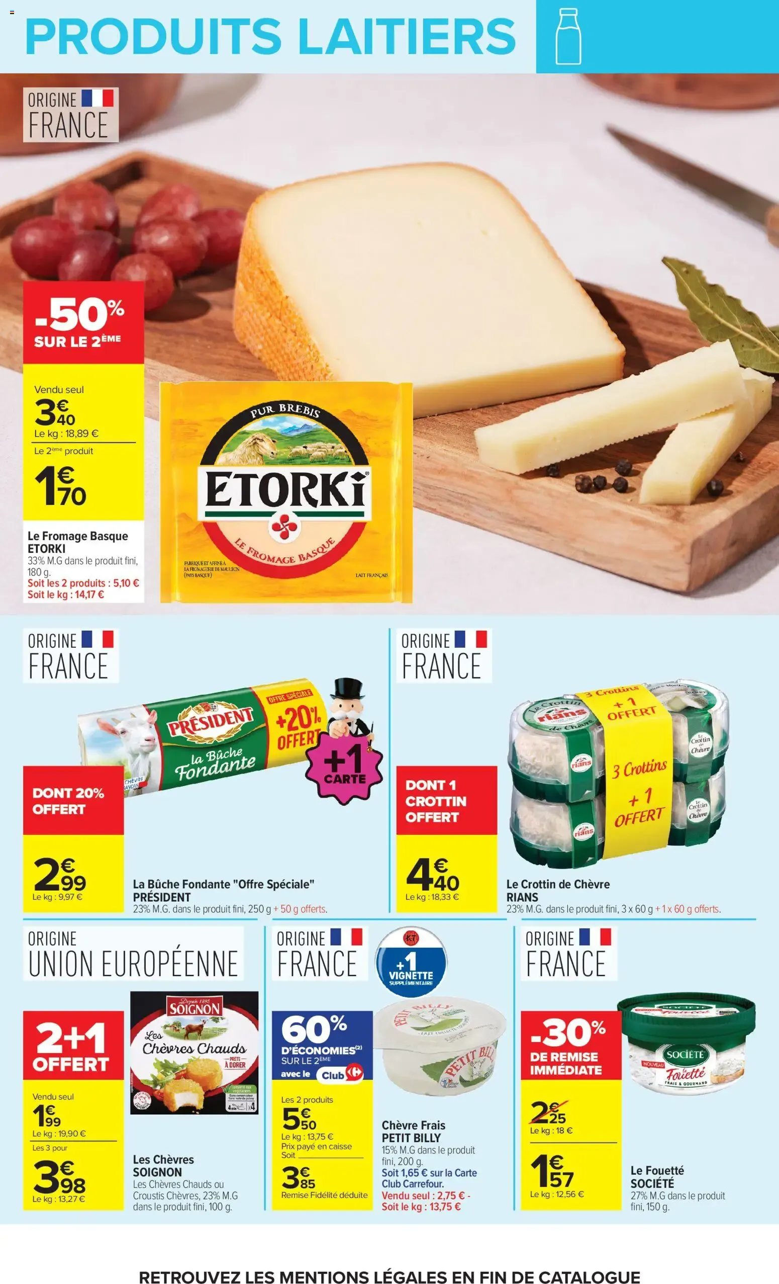 Carrefour Le mois monopoly produits laitiers à partir du 29/09/2026 - promo en ligne du 29 septembre au 12 octobre 2026 - Catalogue page 16