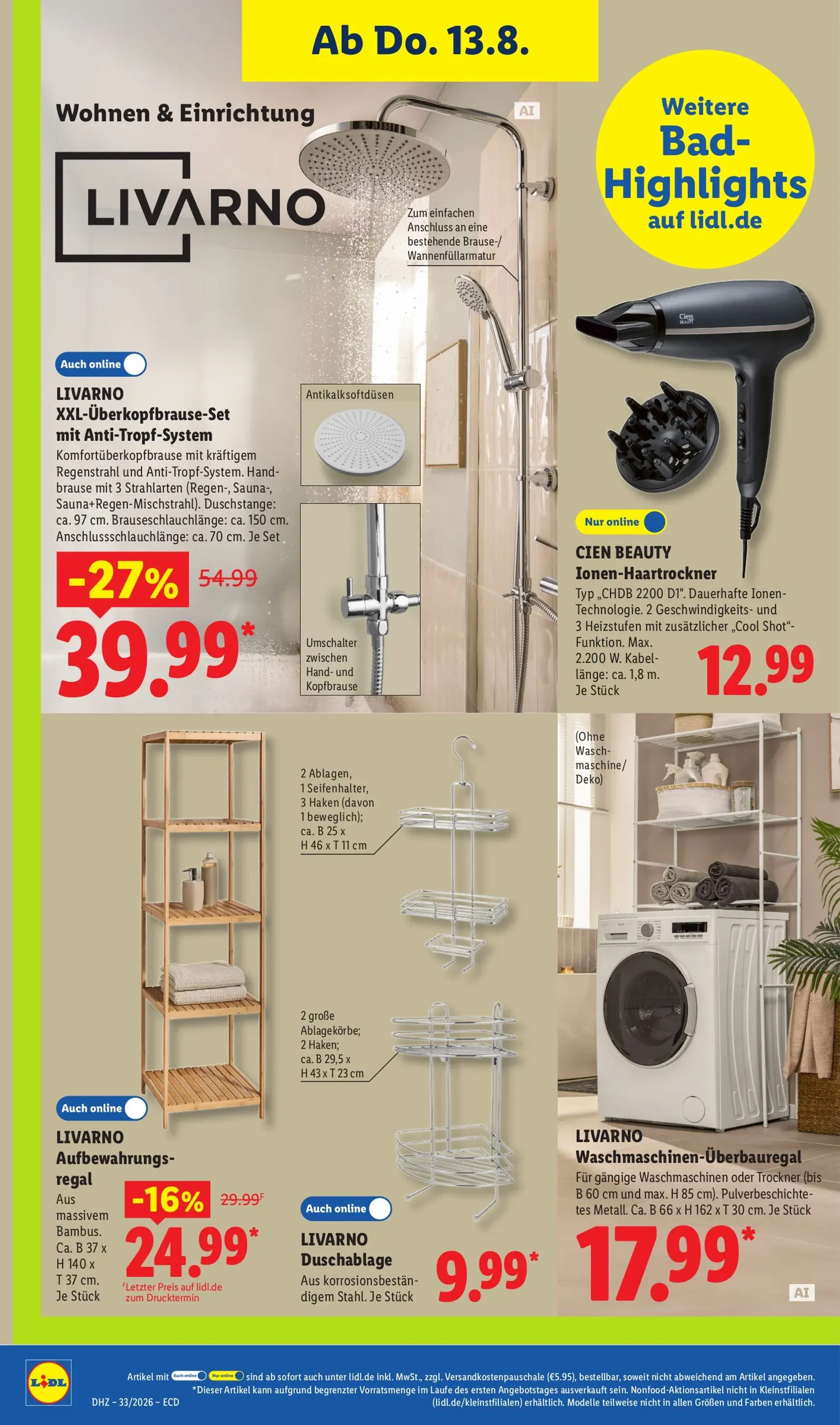 Lidl - Angebot der Woche Prospekt nächste Woche – von Montag 10.08.2026 bis Samstag 15.08.2026 von 10. August bis 16. August 2026 - Prospekt seite 30