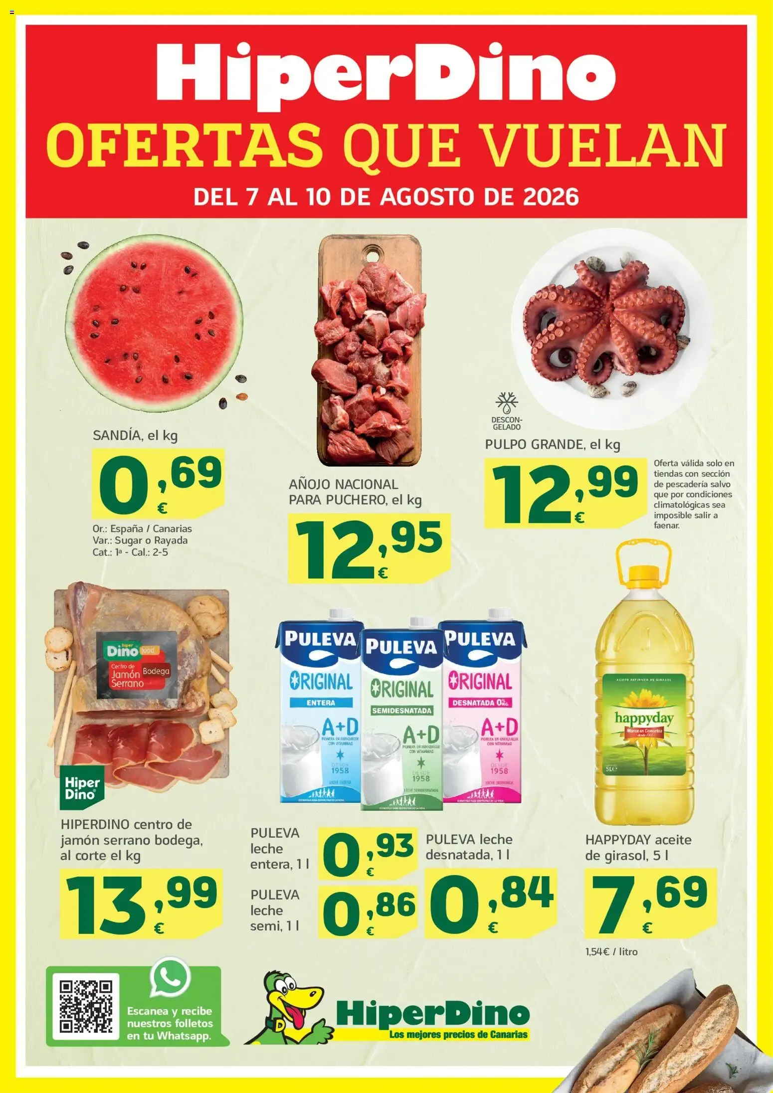 Catálogo de HiperDino OFERTAS QUE VUELAN 7 de agosto al 10 de agosto 2026 - Página 1