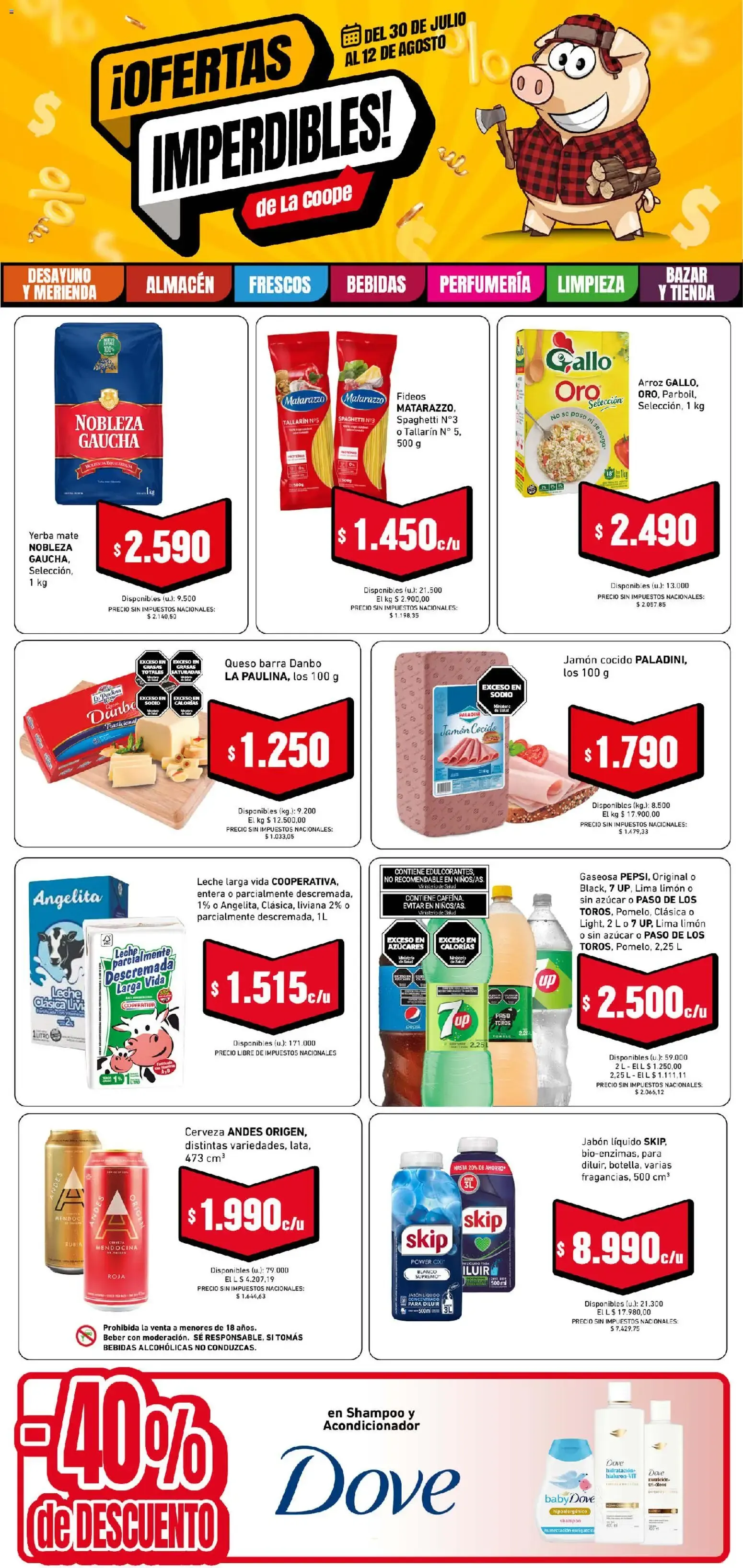 Ofertas de Catálogo La Coope: Ofertas Imperdibles 30 de julio al 12 de agosto 2026 - Página 1 del catálogo