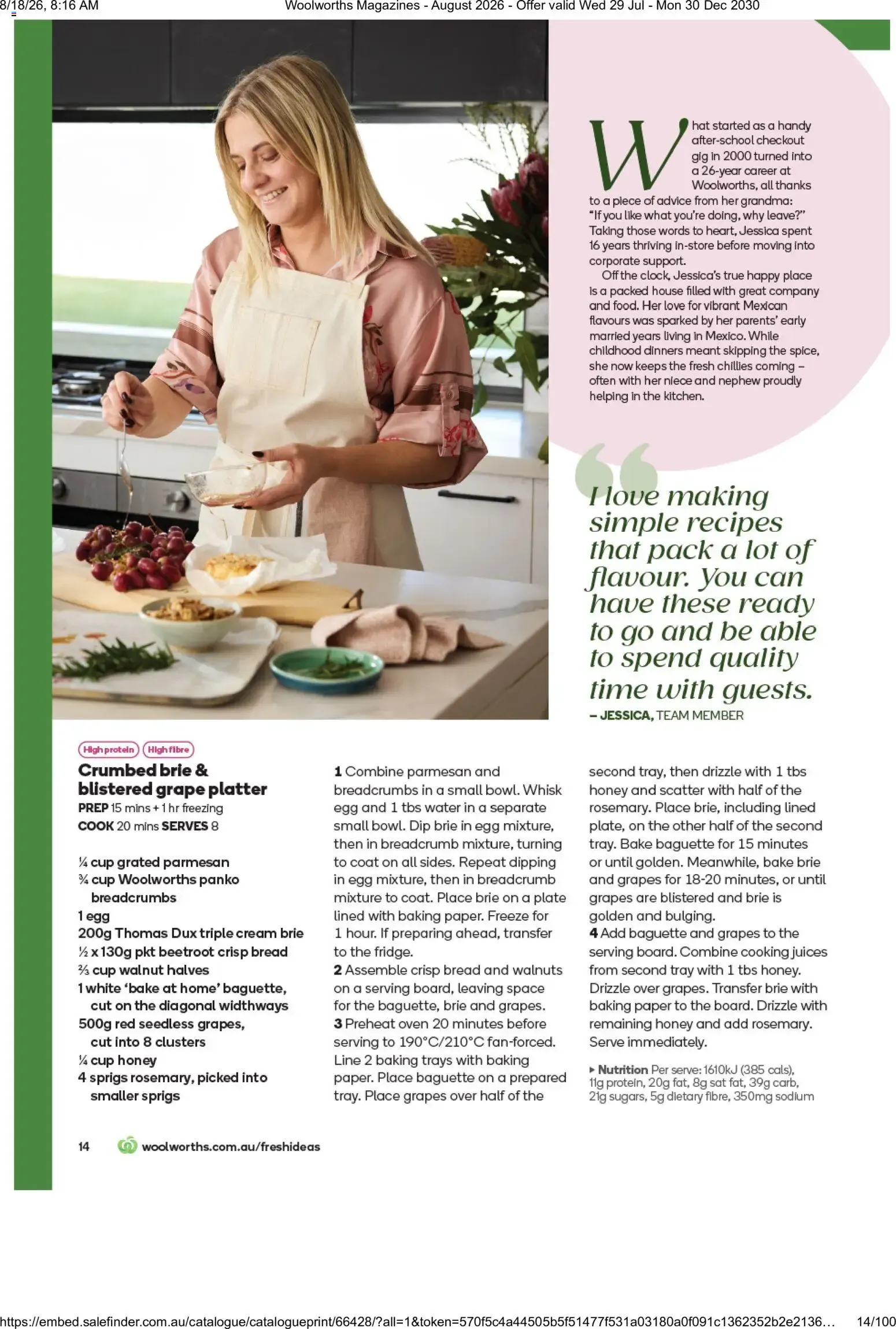 Woolworths Fresh Ideas - August 2026 - Catalogue valid from 29 July to 30 December 2030 - page 14