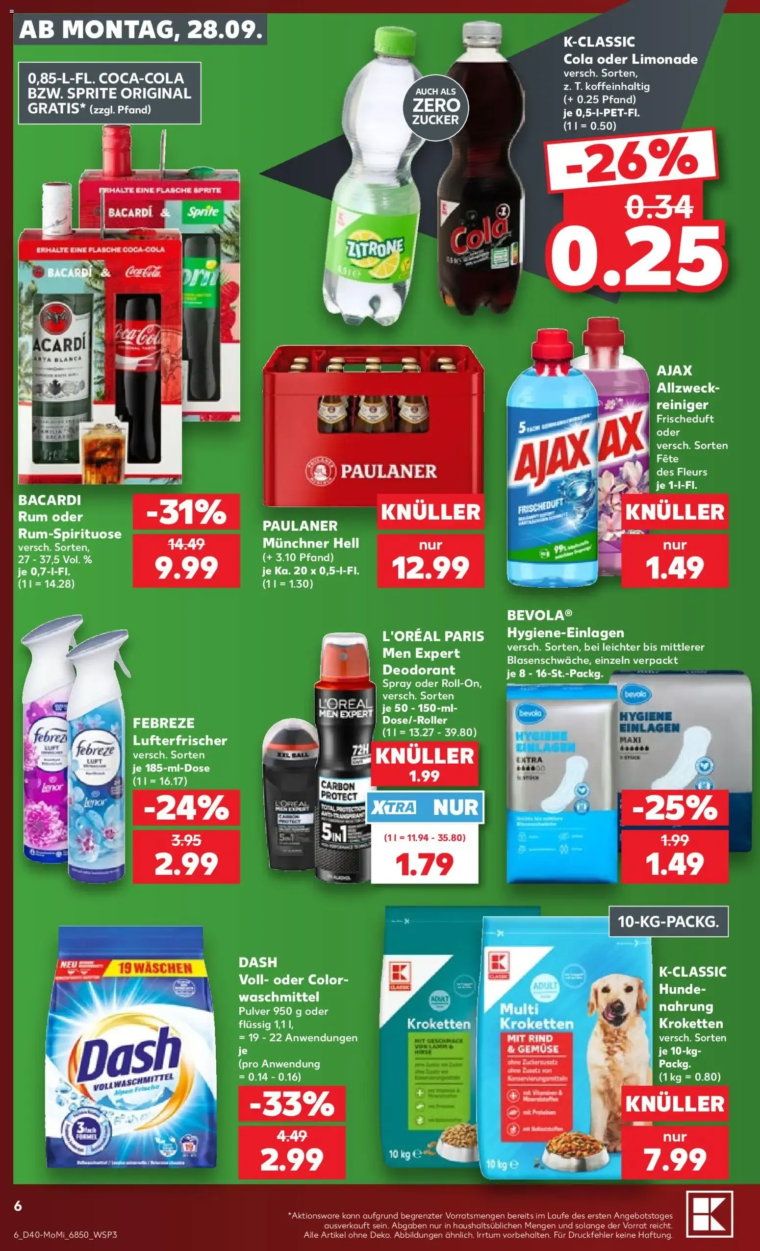 Kaufland: RICHTIG SPAREN ZUM WOCHENSTART van 28 september tot 30 september 2026 - Folder pagina 6