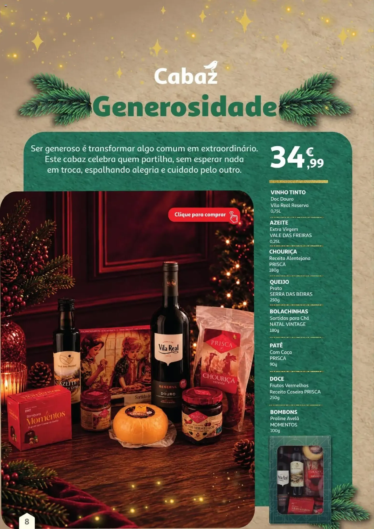 Folheto Auchan Cabazes de Natal 2026 » de 01/11/2026 - 31/12/2026 de 1 de novembro até 31 de dezembro 2026 - Pagina 8