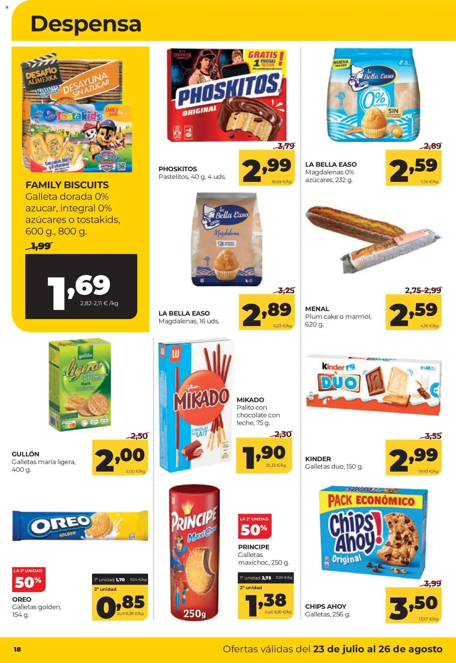 Catálogo de Alimerka: Ofertas válidas en Castilla y León y Galicia del 23 de julio al 26 de agosto 23 de julio al 26 de agosto 2026 - Página 18