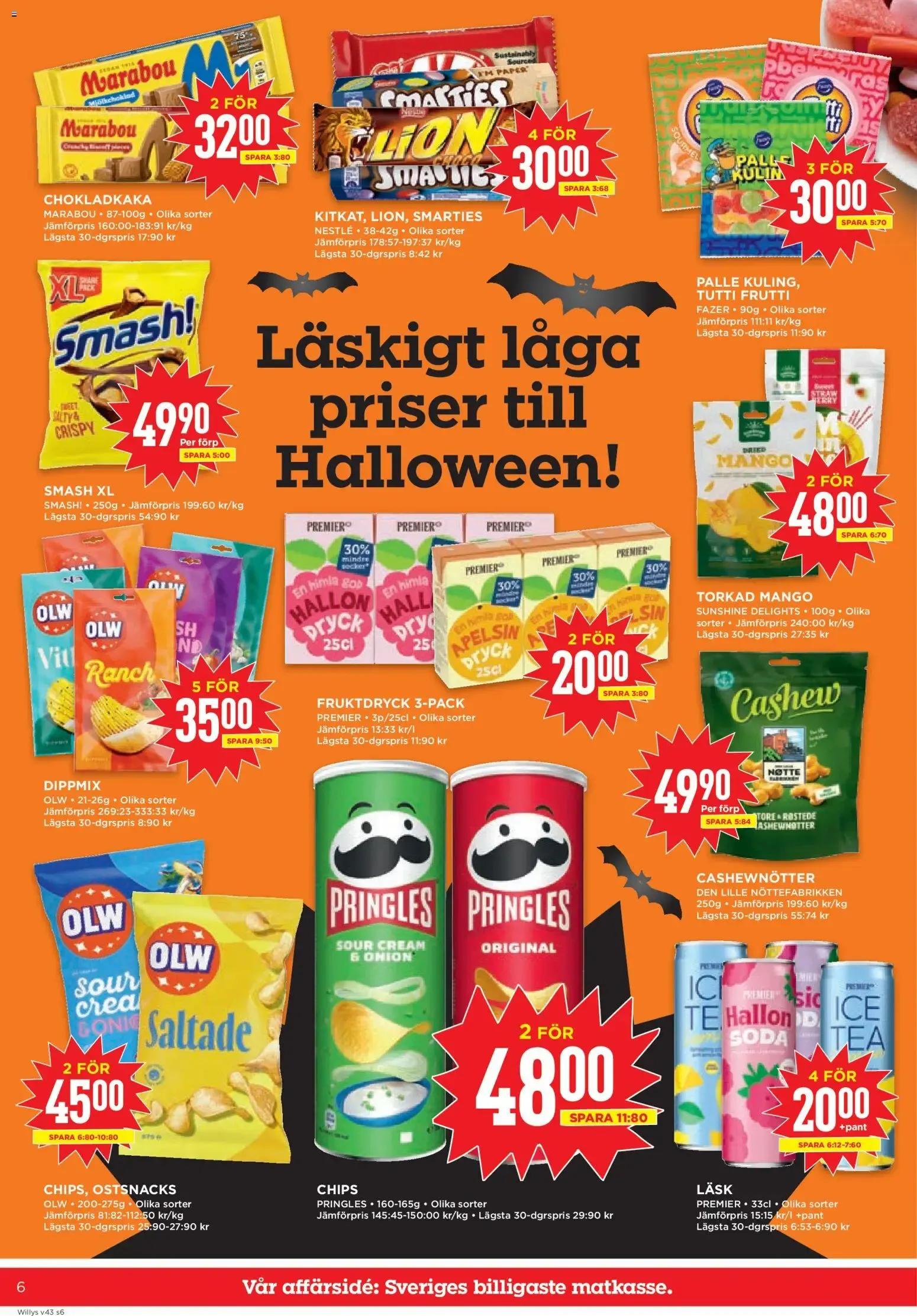 Willys erbjudanden från 19/10/2026 - 25/10/2026 > Reklamblad nuvarande rabatter från 19 oktober till 25 oktober 2026 - Reklamblad sidor 6
