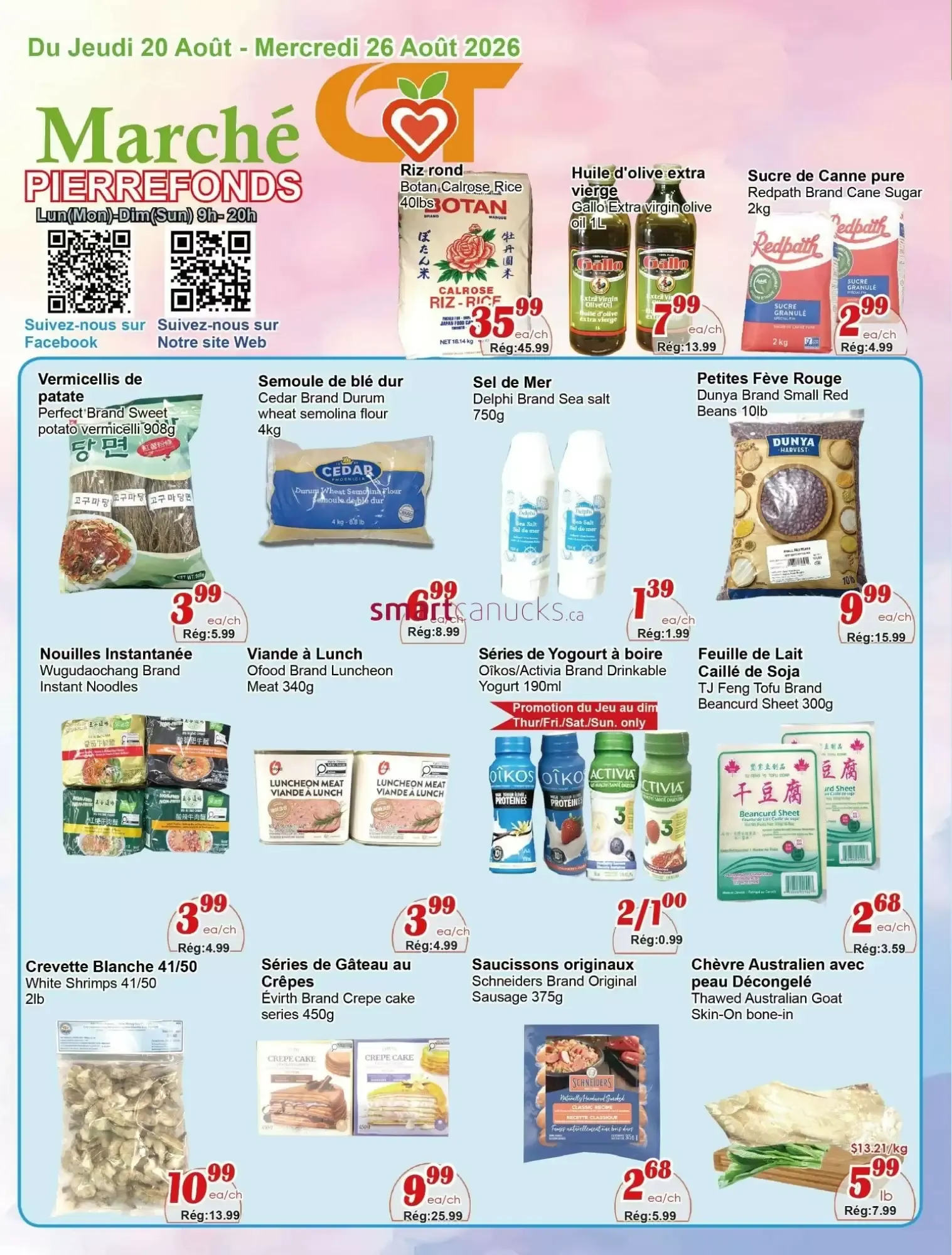 Marché Pierrefonds Flyer from August 20 to August 26 2026 - flyer page 1