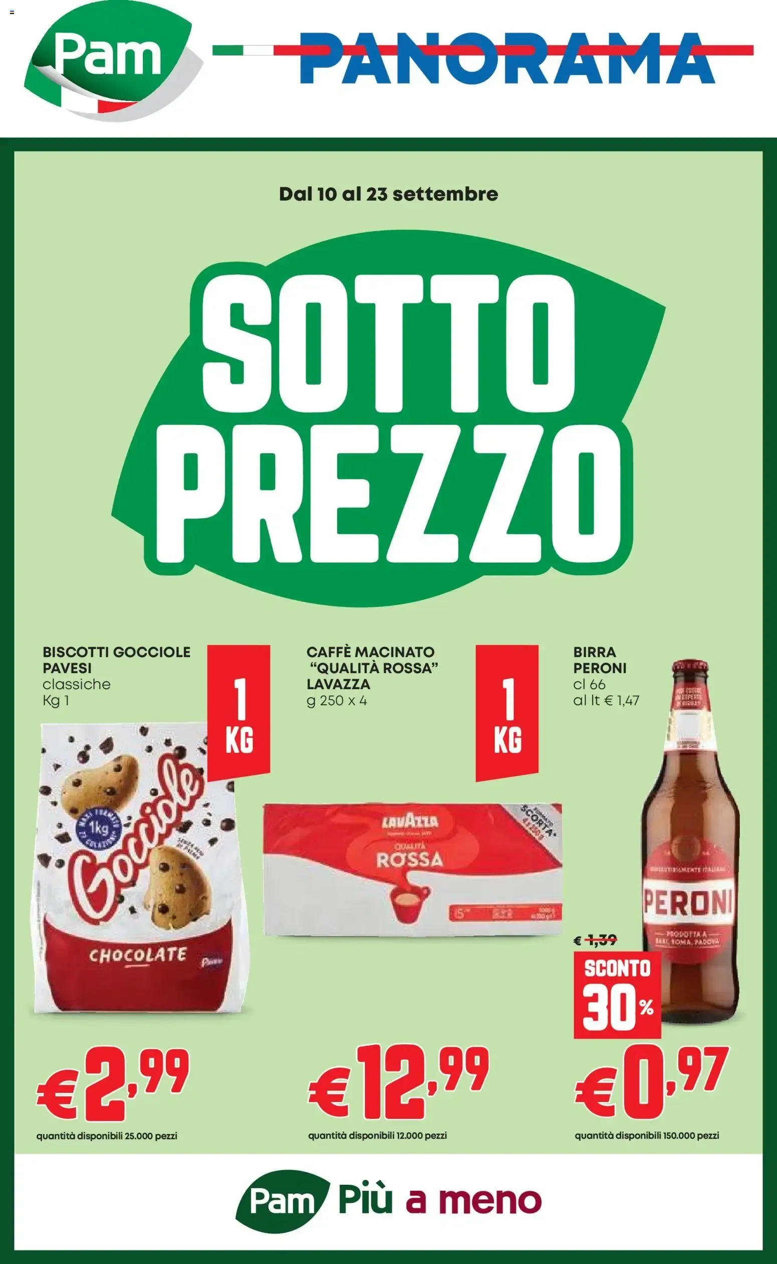 Pam Panorama Sotto Prezzo da 10 settembre a 23 settembre di 2026 - Pagina del volantino 1