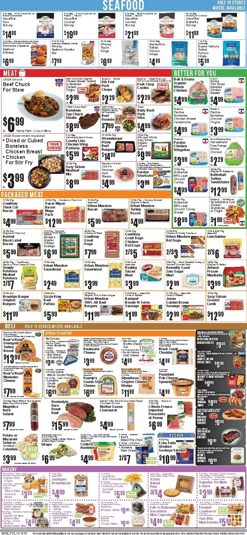 Weekly ad Current Food Universe leaflet valid from Friday 10/16/2026 to Thursday 10/22/2026 from October 16 to October 22 2026 - Page 7