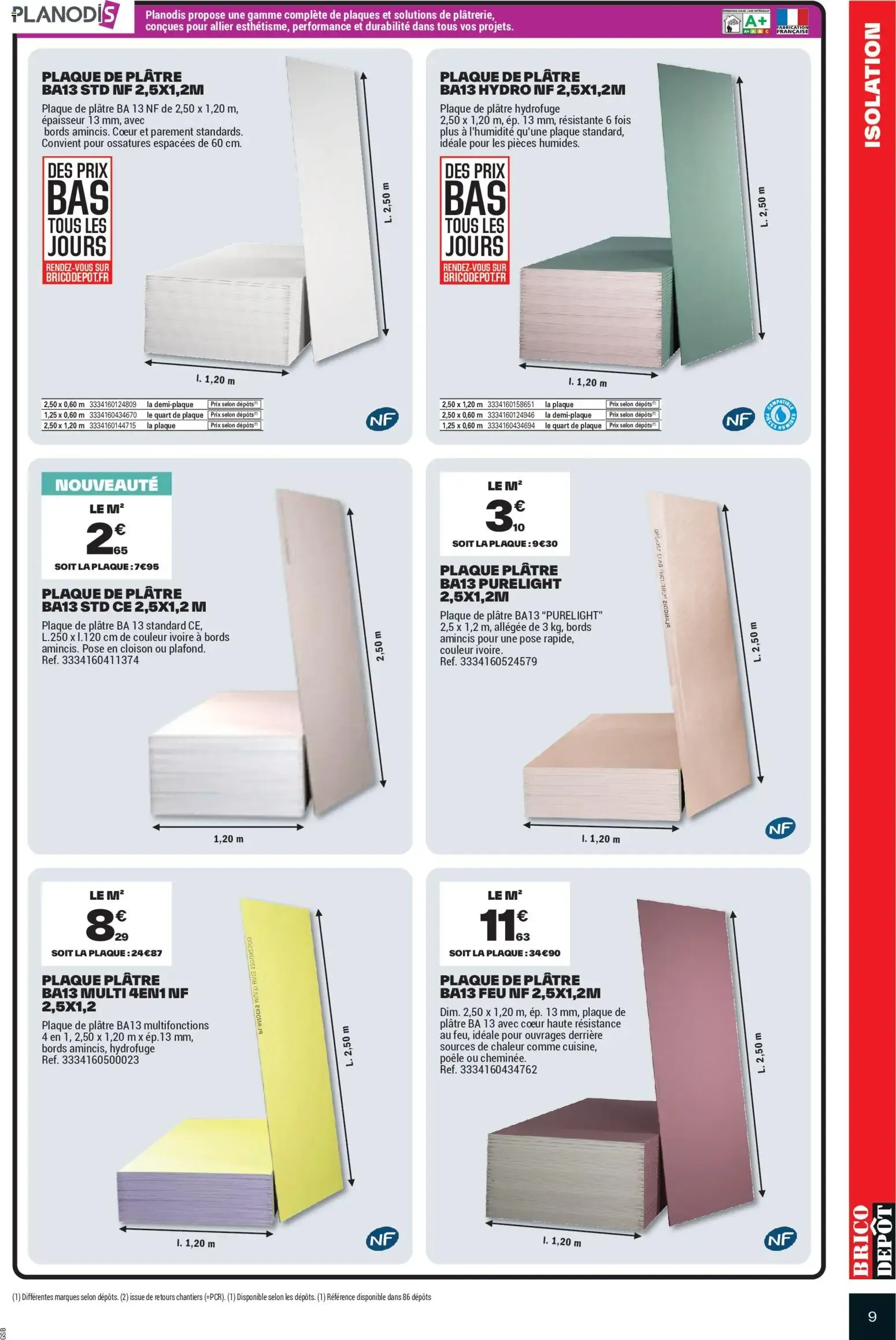 Brico Dépôt catalogue à partir du 25/09/2026 - promo en ligne du 25 septembre au 8 octobre 2026 - Catalogue page 9