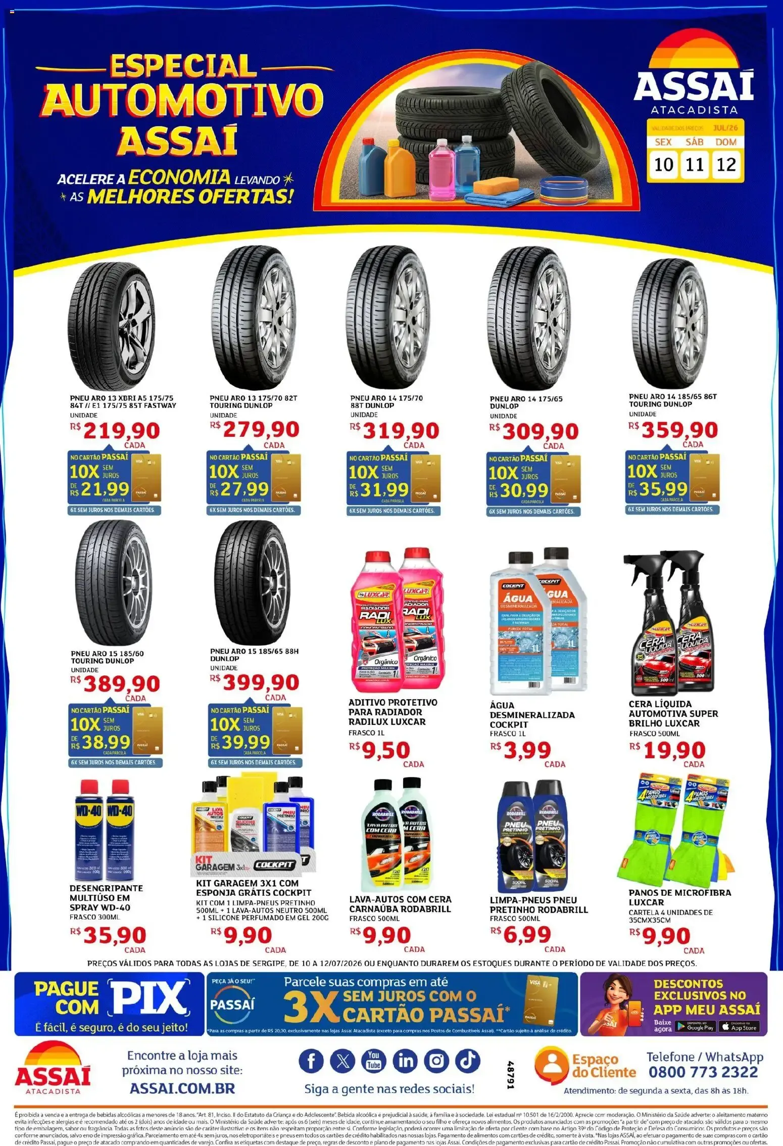 Encarte de Especial Automotivo Assaí 10 de julho até 12 de julho 2026 - Pagina 1