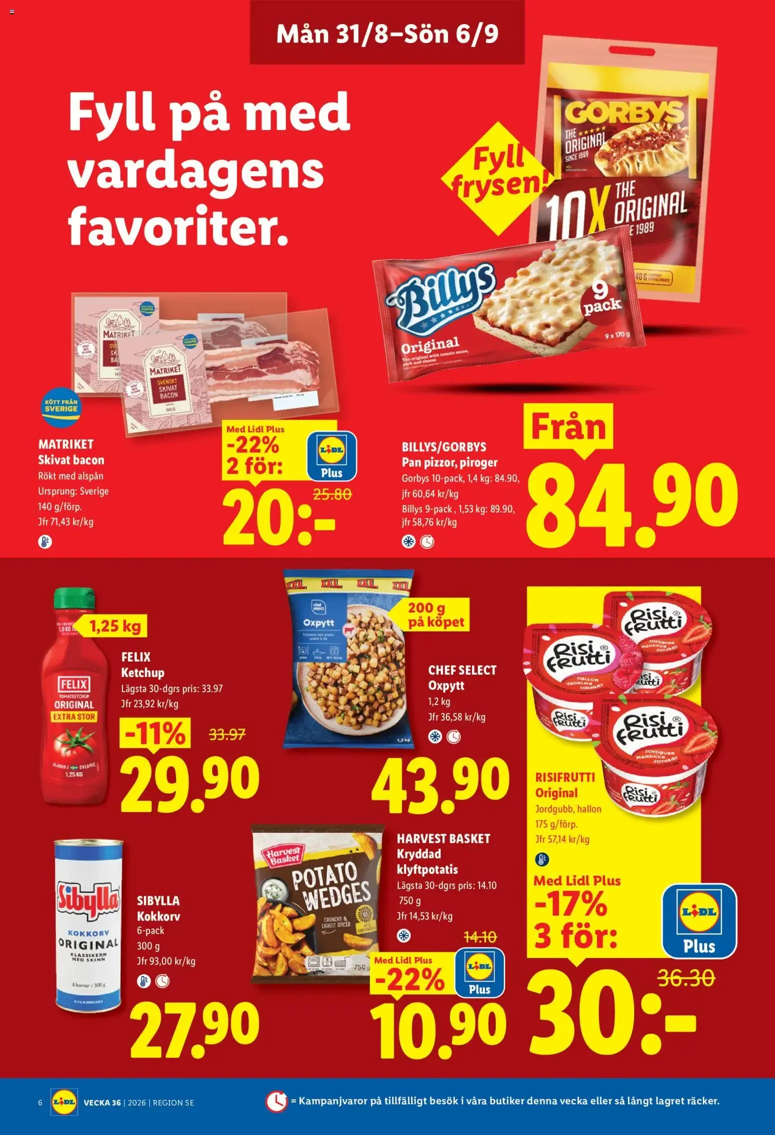 Lidl: Kvalitet till röda priser. Det lönar sig. från 31 augusti till 6 september 2026 - Reklamblad sidor 6
